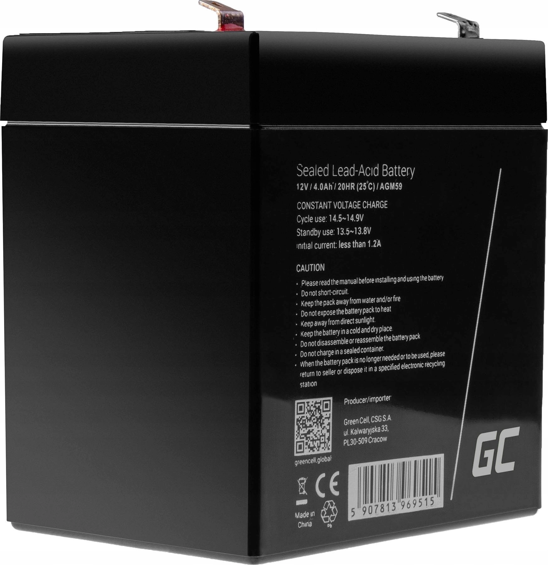 Green Cell AGM vehicle battery AGM