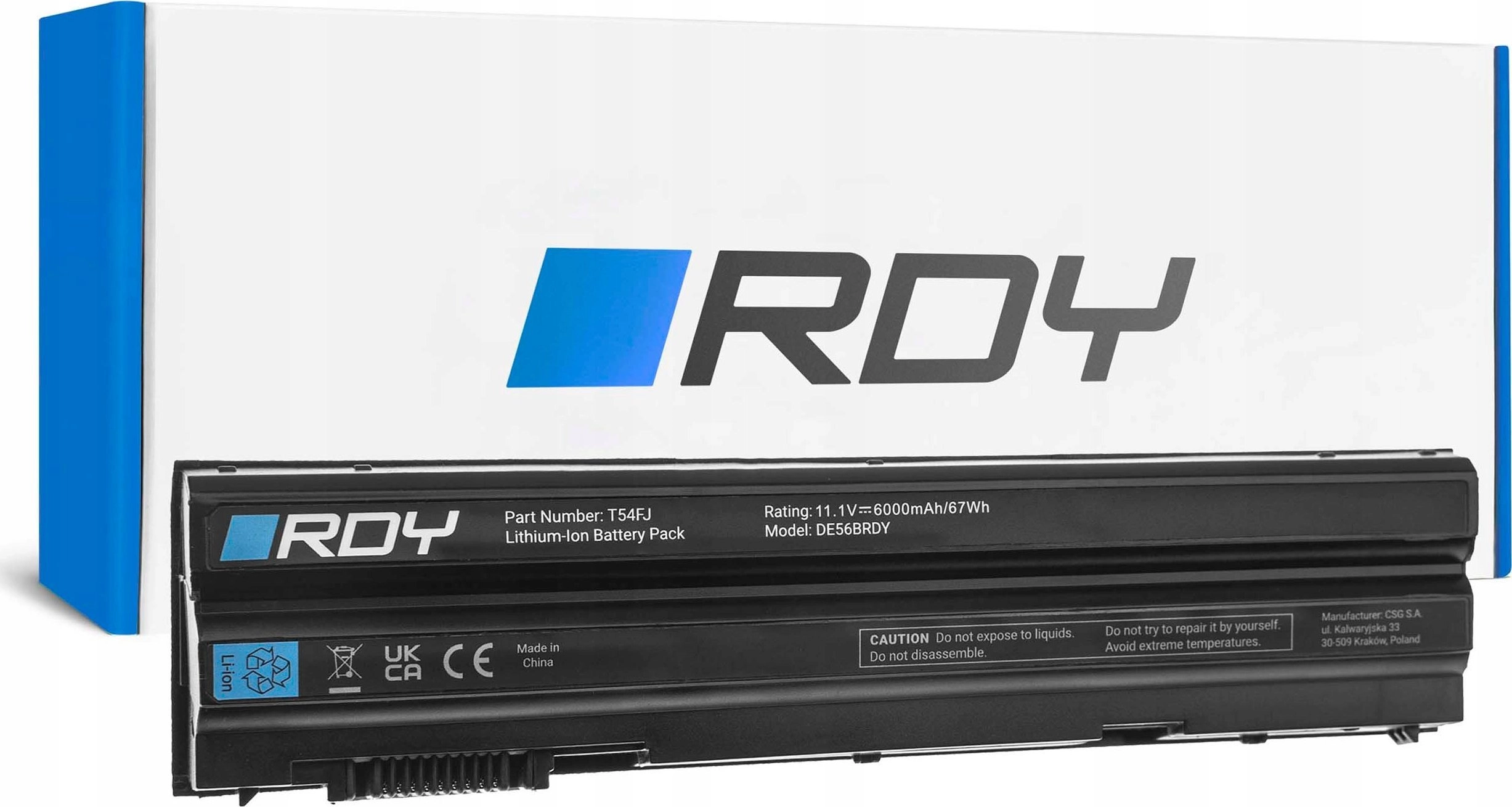 RDY T54FJ 8858X battery for Dell