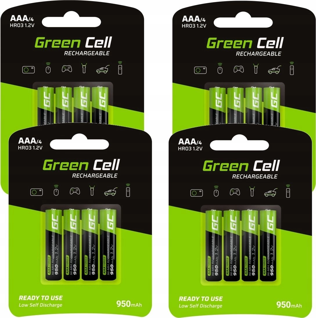 Green Cell Bateria Rechargeable AAA /