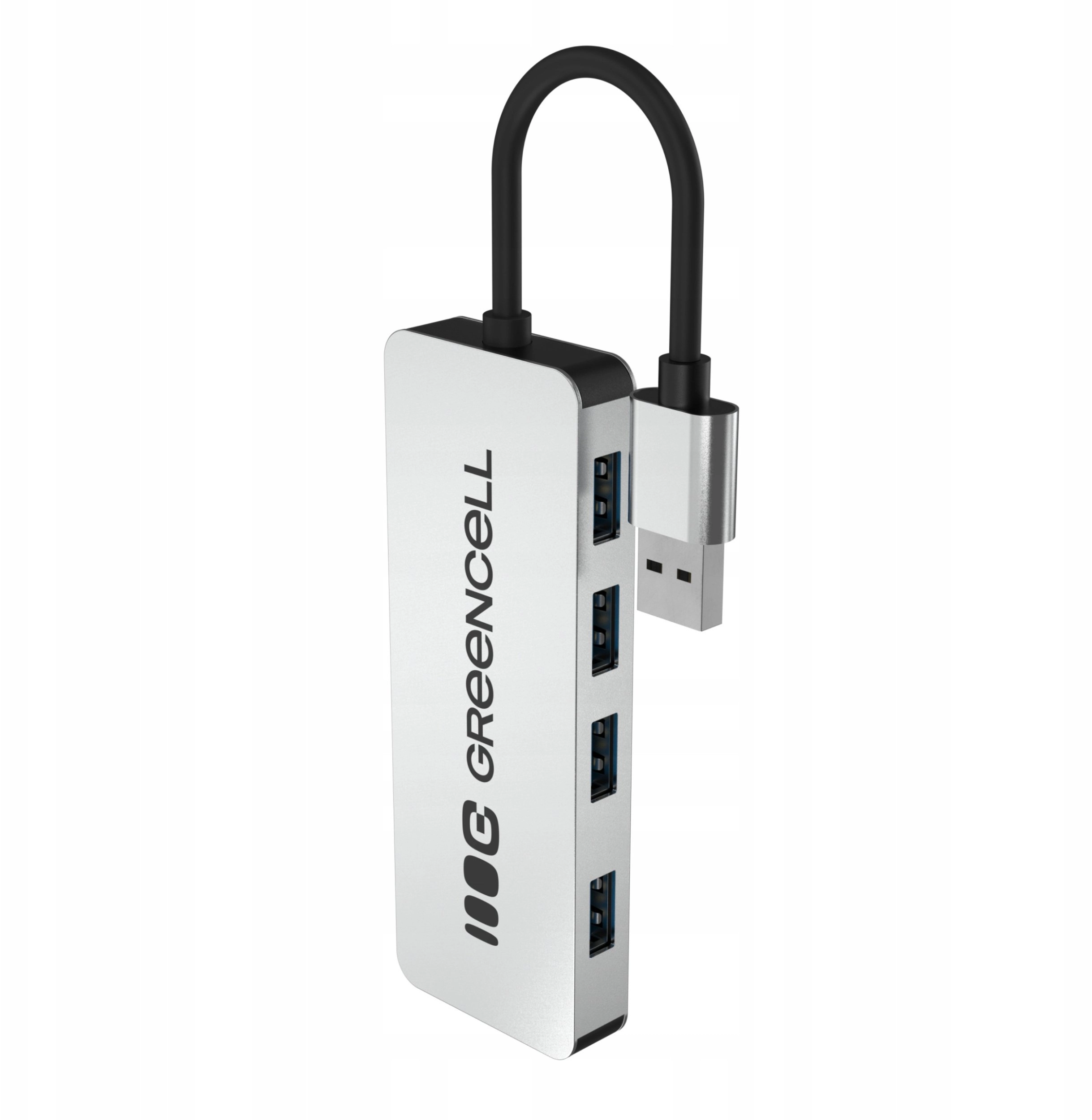 Adapter Basic HUB Greencell USB-A 4in1