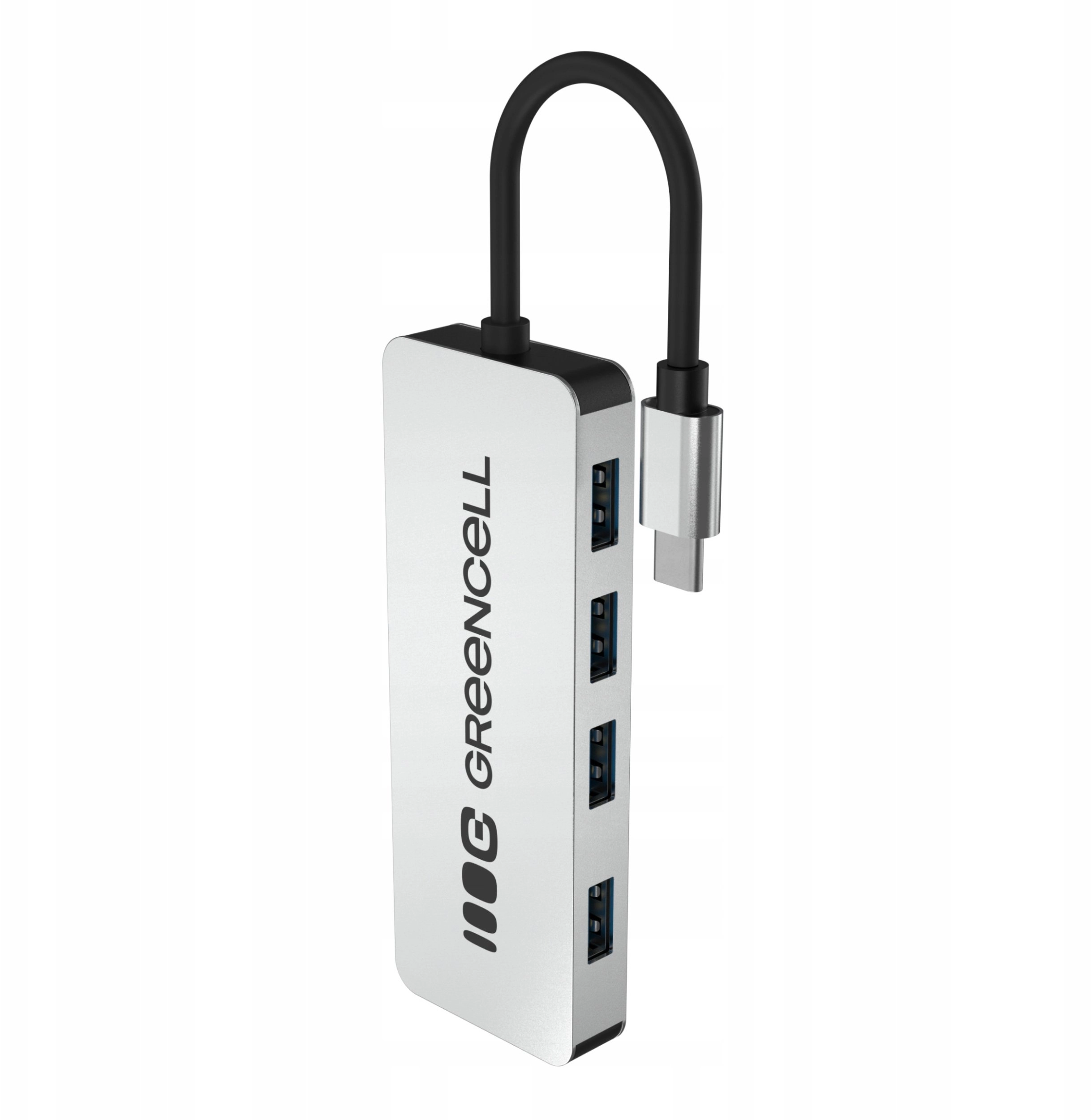 Adapter Basic HUB Greencell USB-C 4in1