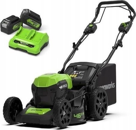 Greenworks 2x24V battery lawn mower with