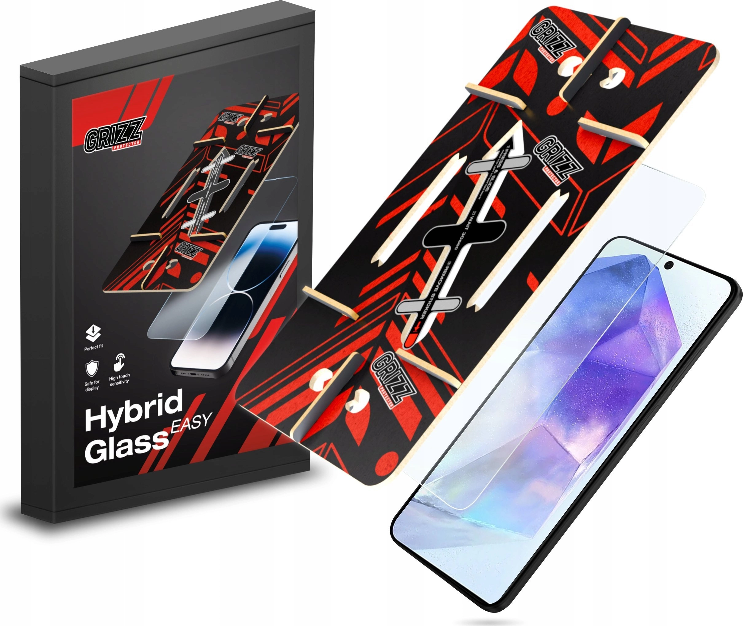 GrizzGlass GrizzGlass HybridGlass Easy for Samsung