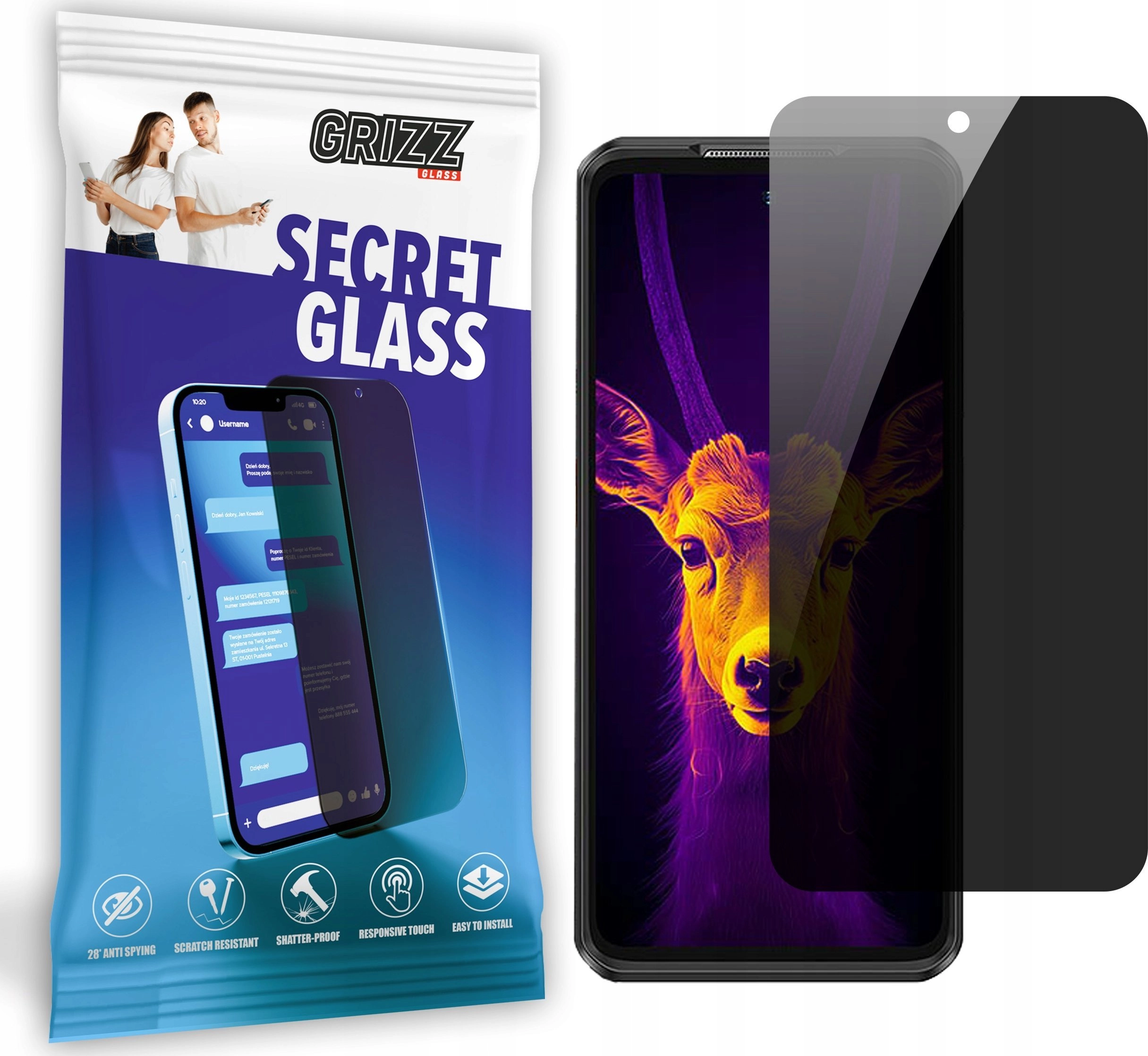 GrizzGlass Szkło prywatyzujące GrizzGlass SecretGlass do