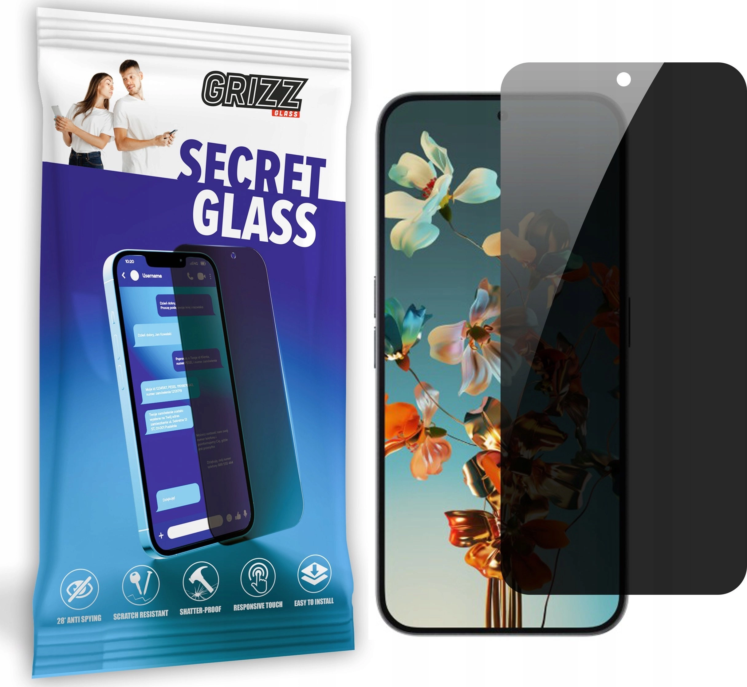 GrizzGlass Szkło prywatyzujące GrizzGlass SecretGlass do