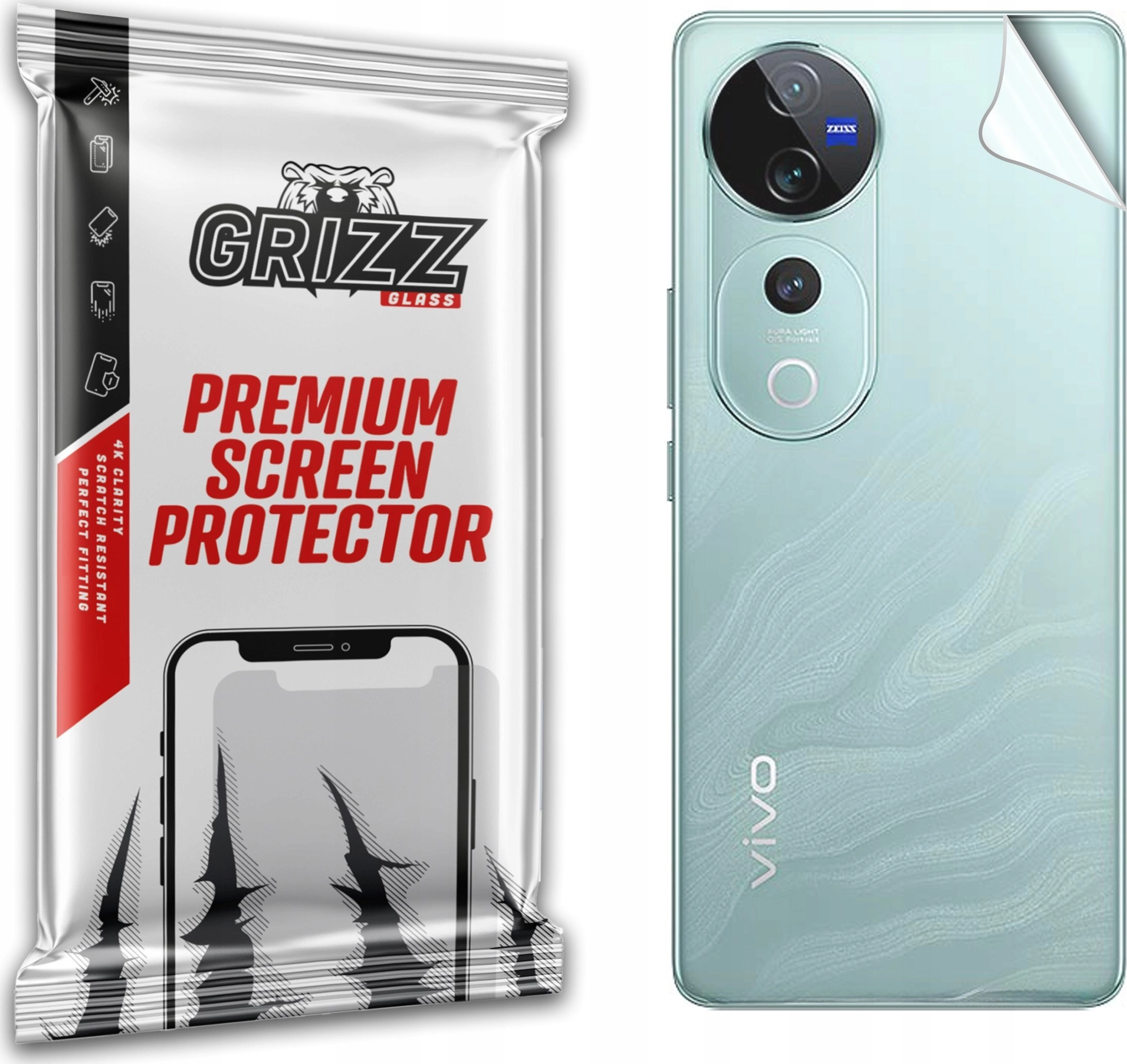 GrizzGlass GrizzGlass SatinSkin back foil for