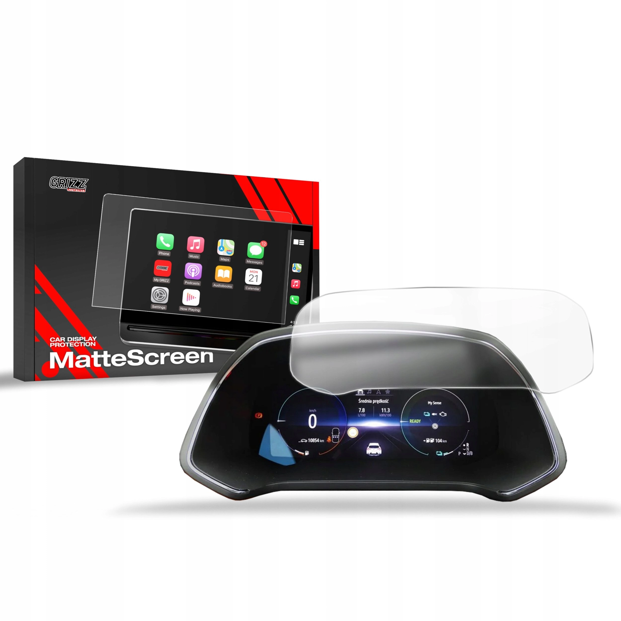 Folia matowa GrizzGlass CarDisplay Protection do