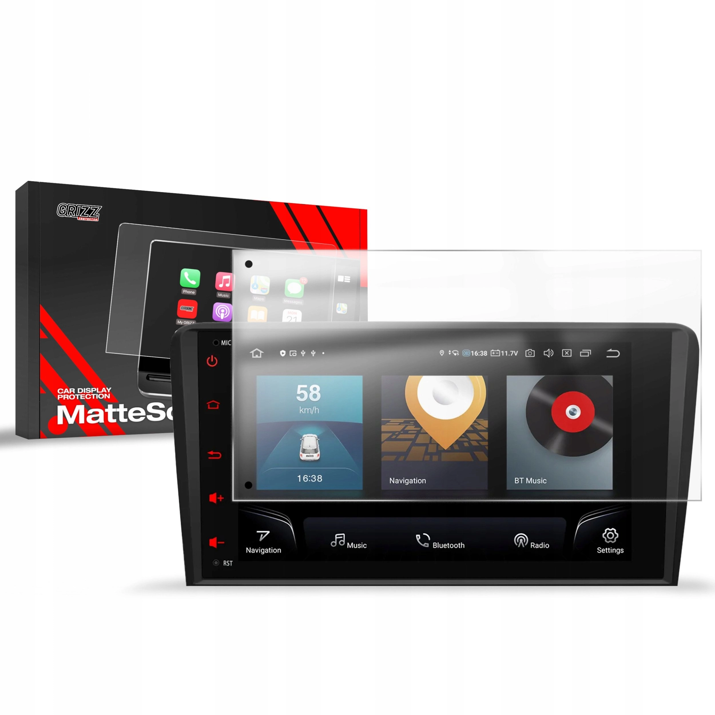 Folia matowa GrizzGlass CarDisplay Protection do