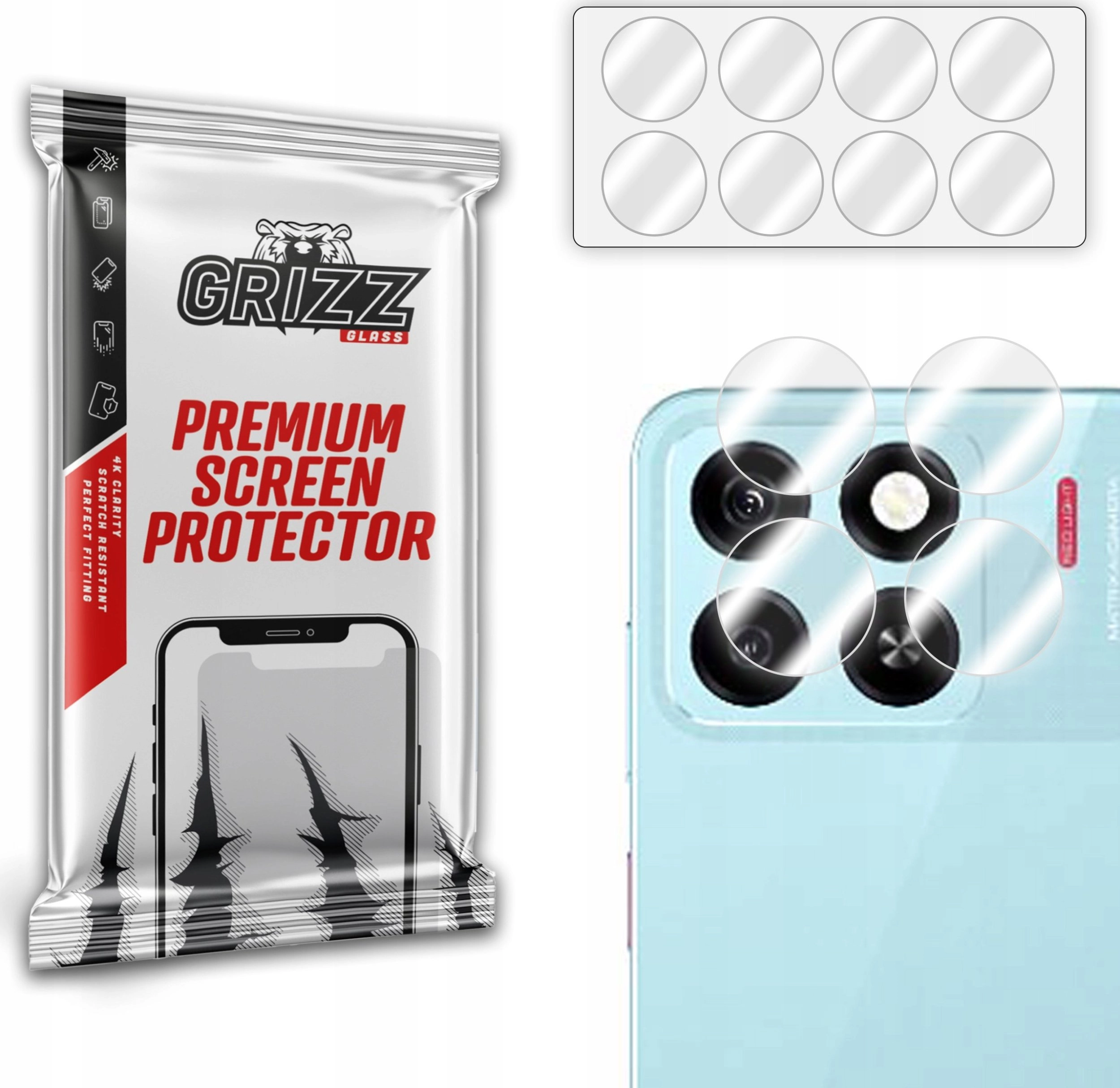 GrizzGlass HybridGlass Camera glass for ZTE