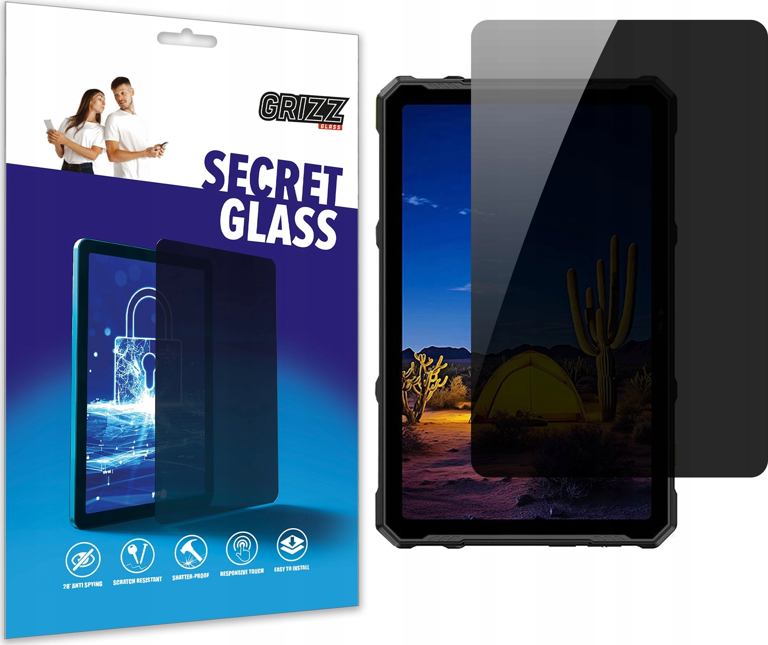 GrizzGlass SecretGlass privacy glass for Ulefone