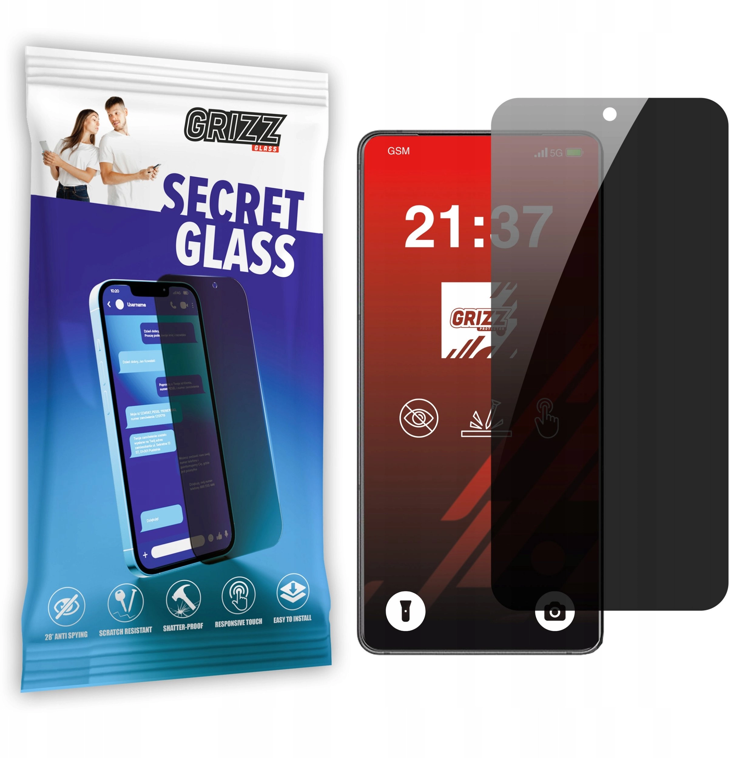 GrizzGlass SecretGlass privacy glass for Asus