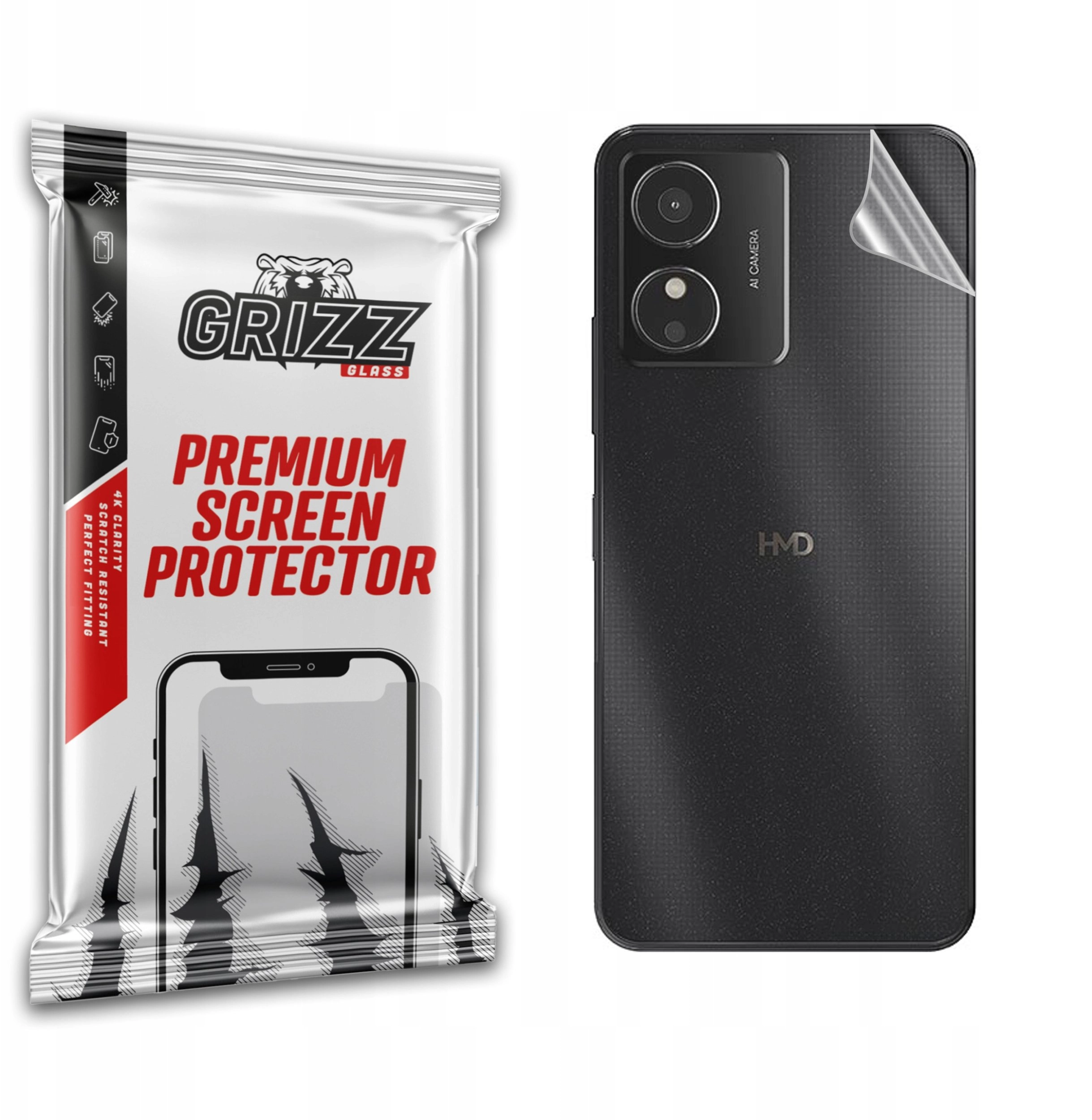 GrizzGlass SatinSkin back foil for HMD