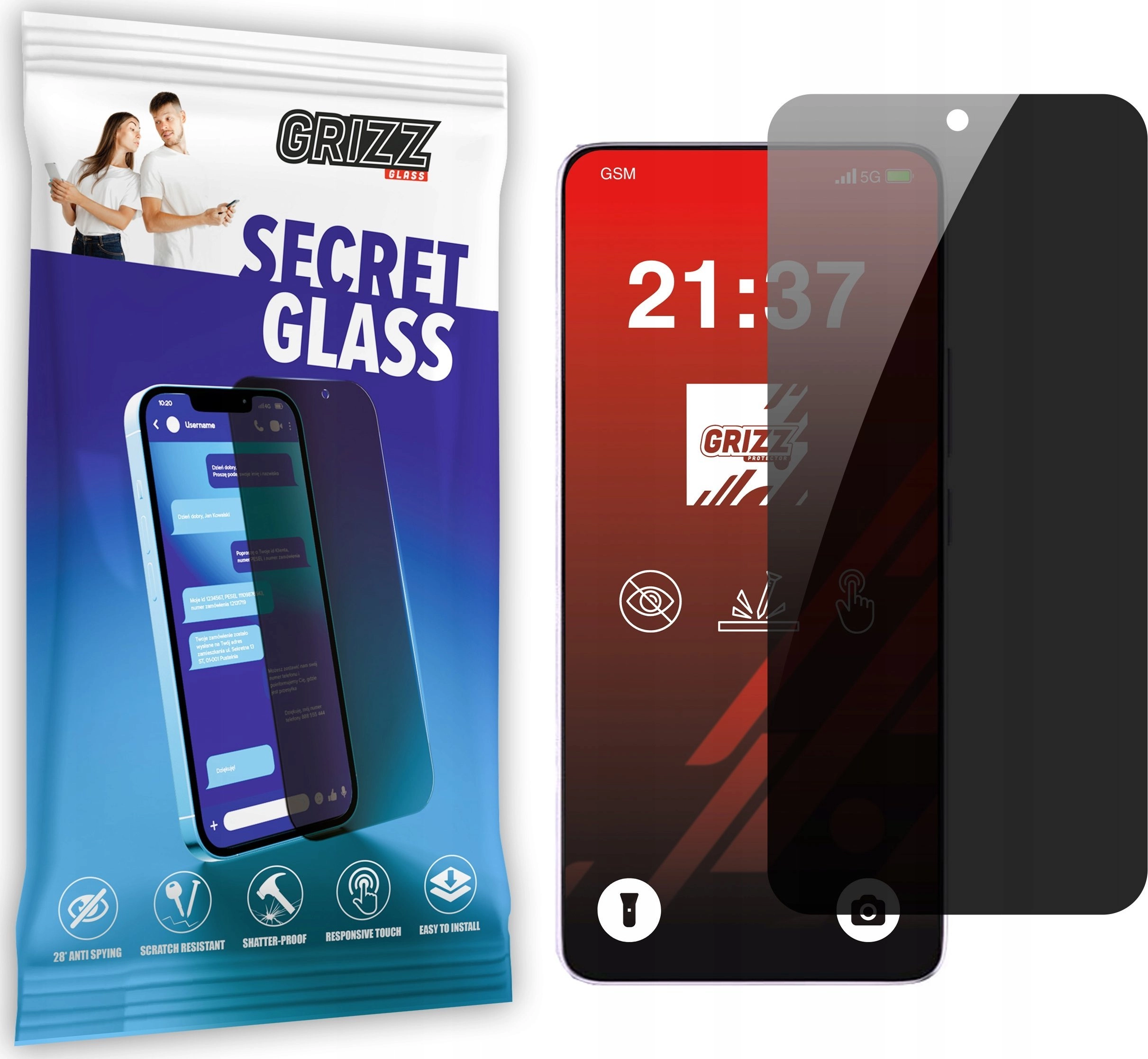 GrizzGlass SecretGlass privacy glass for Xiaomi