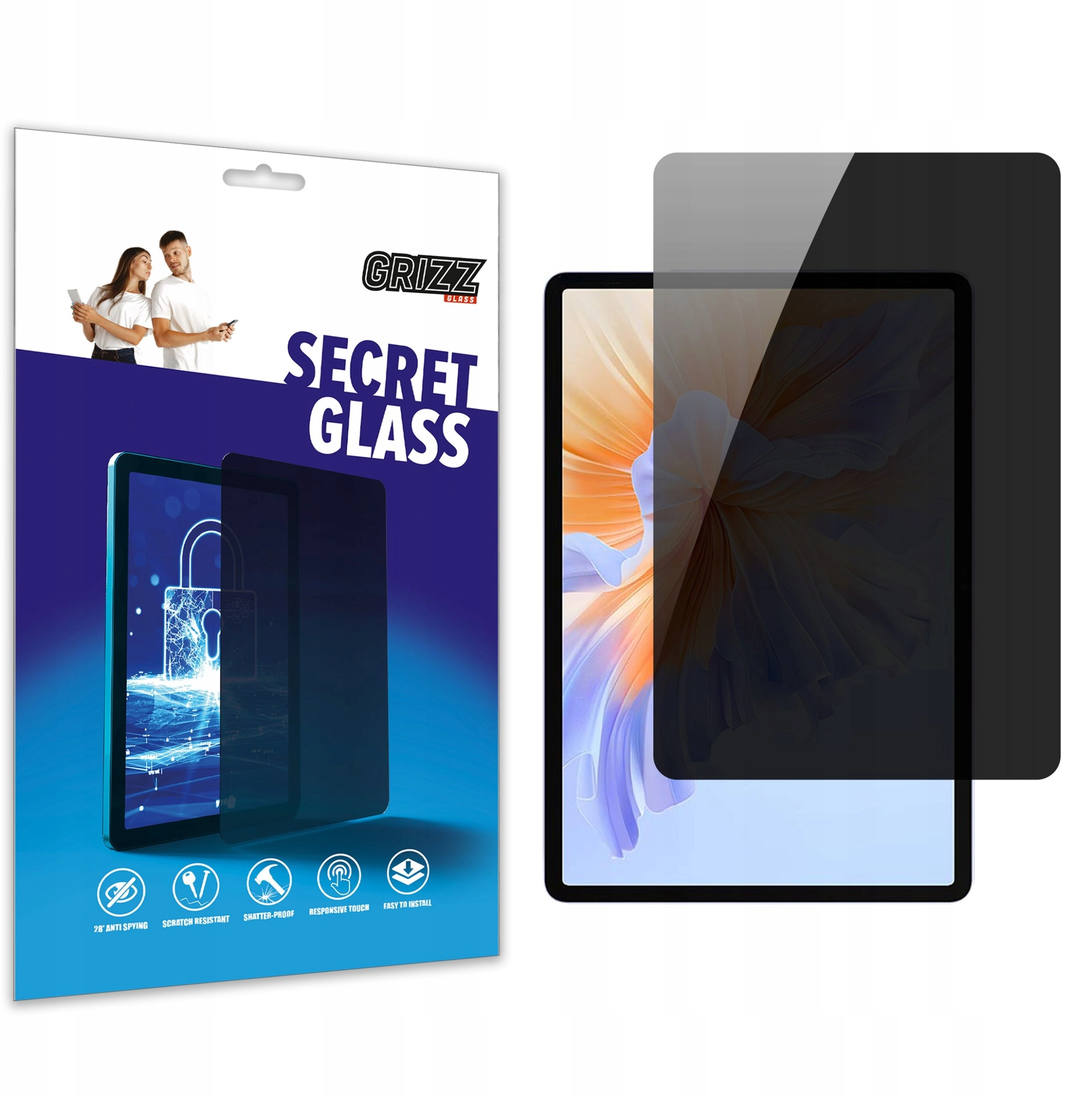 GrizzGlass SecretGlass privacy glass for Honor