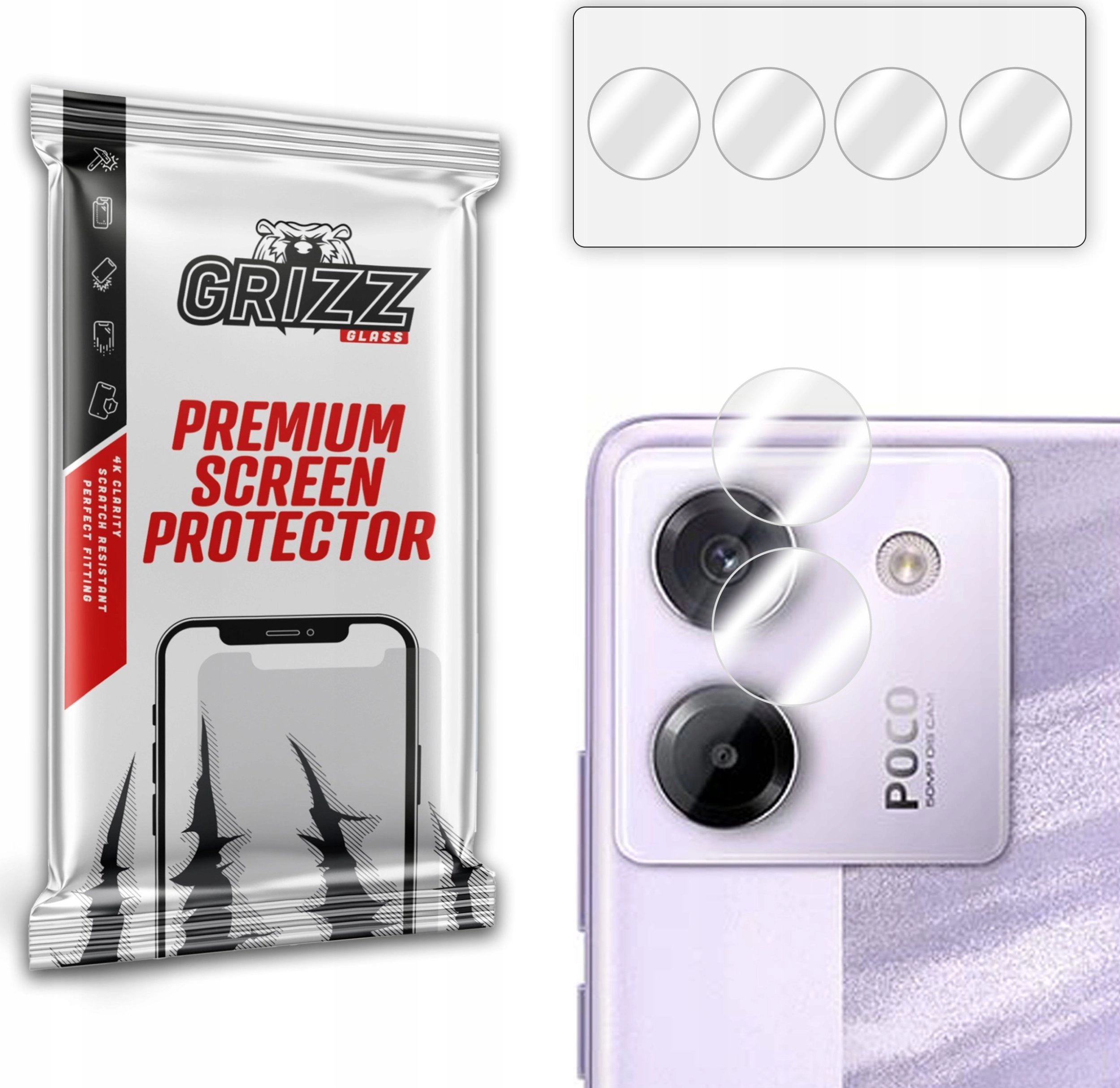 GrizzGlass HybridGlass Camera glass for Xiaomi
