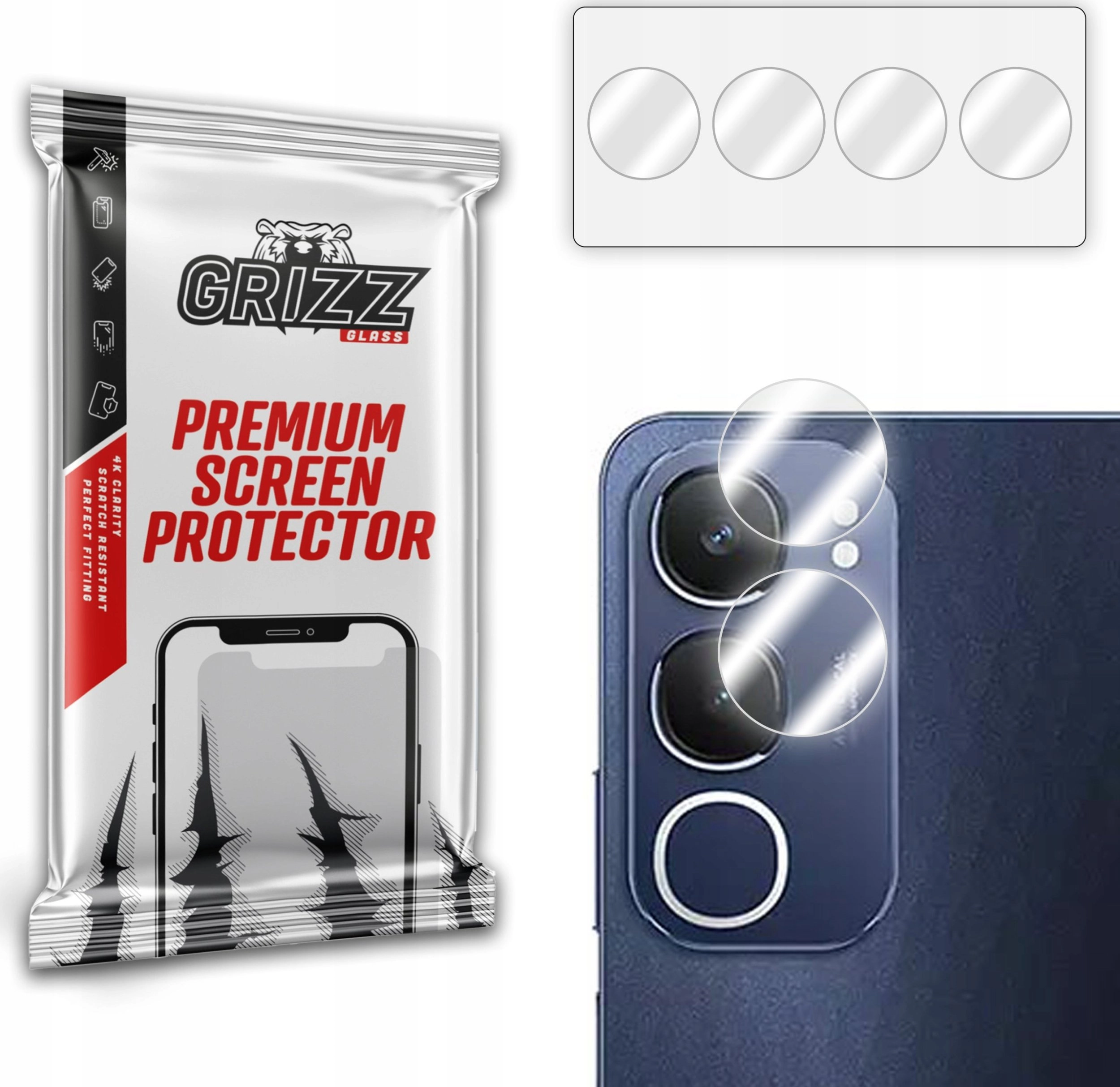GrizzGlass HybridGlass Camera Glass for Vivo