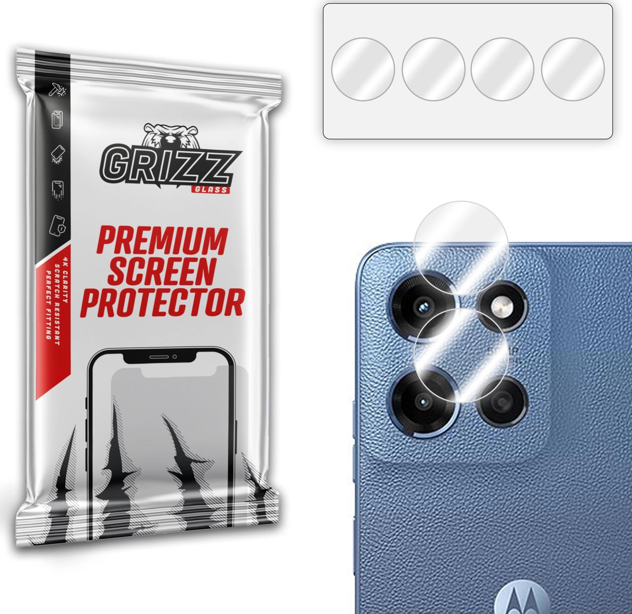 GrizzGlass HybridGlass Camera Glass for Motorola