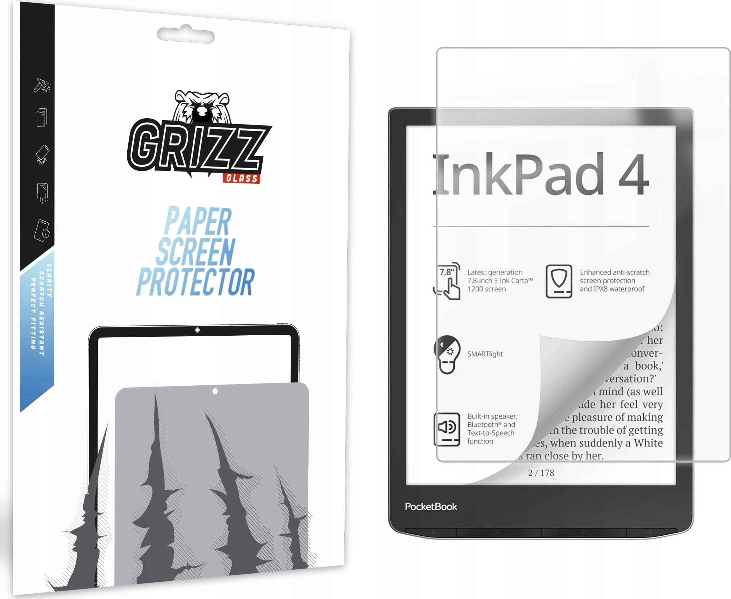 GrizzGlass PaperScreen matte foil for Pocketbook