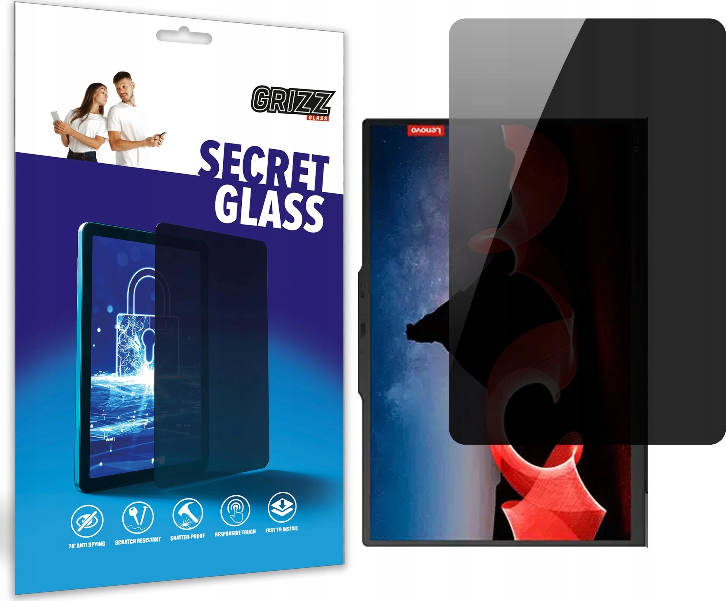 GrizzGlass SecretGlass privacy glass for Lenovo
