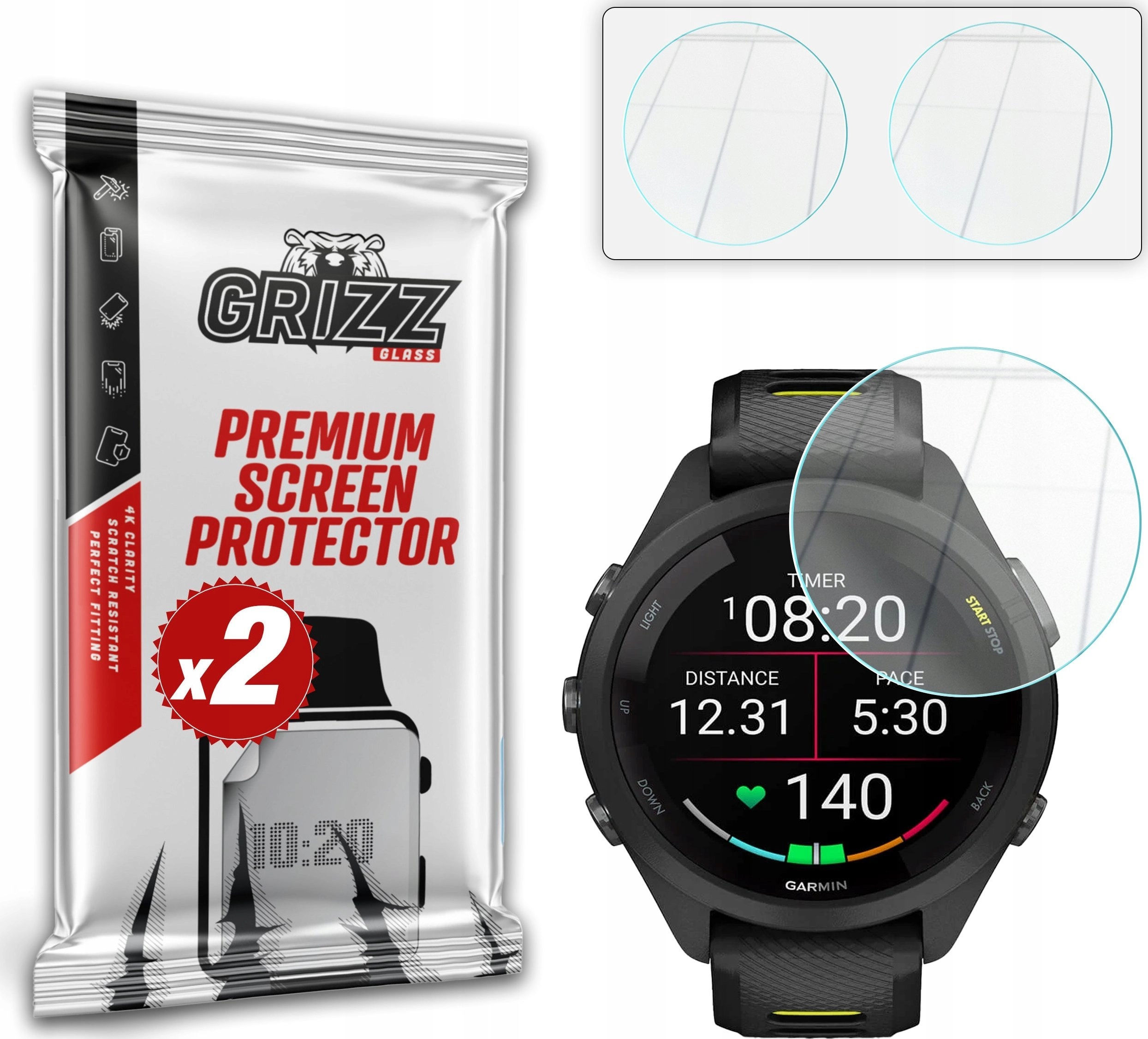 Szkło hybrydowe GrizzGlass HybridGlass do Garmin
