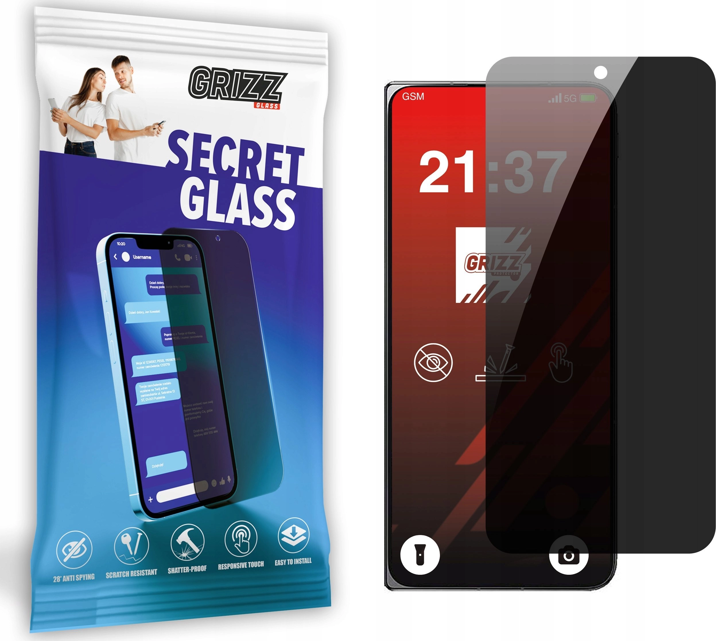 GrizzGlass SecretGlass privacy glass for Oppo
