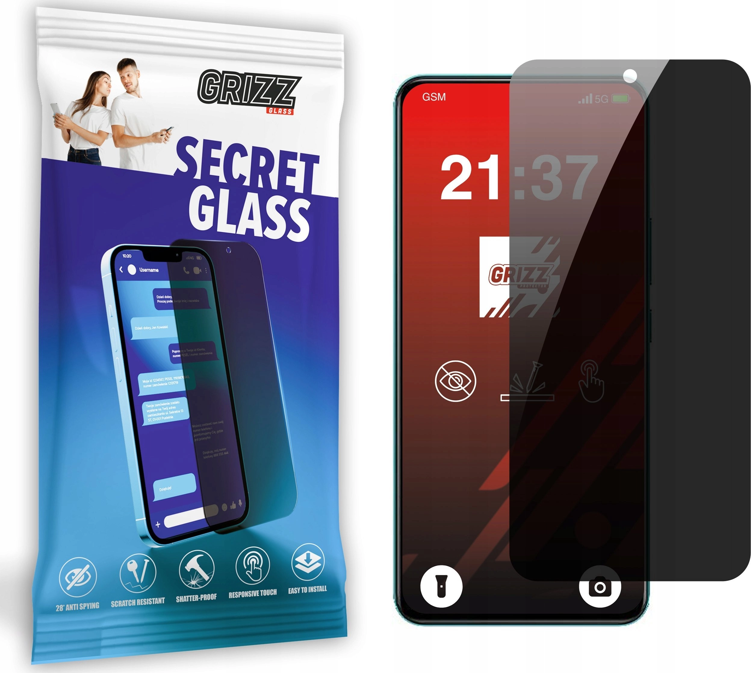 GrizzGlass SecretGlass privacy glass for Vivo