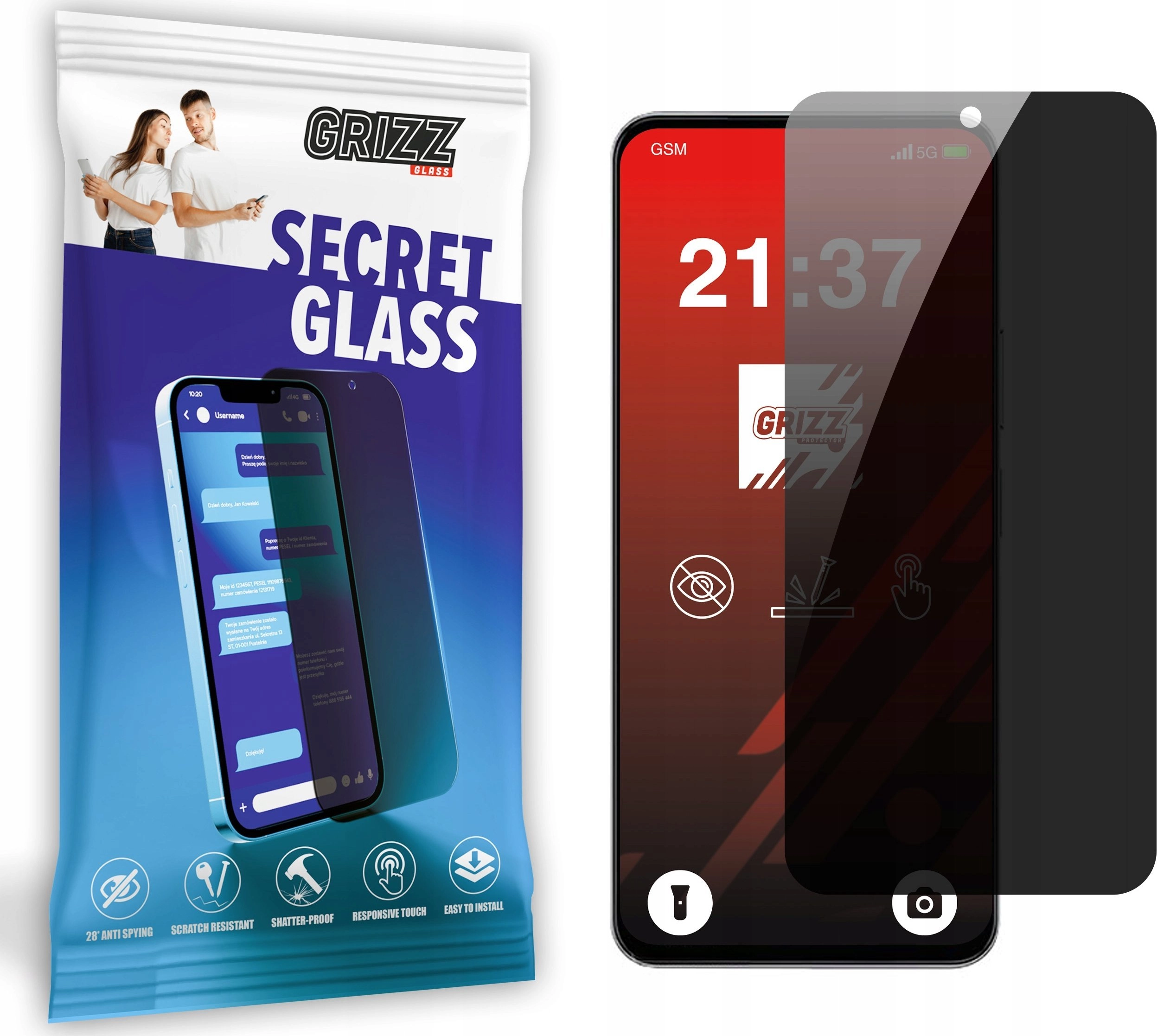 GrizzGlass SecretGlass privacy glass for Vivo