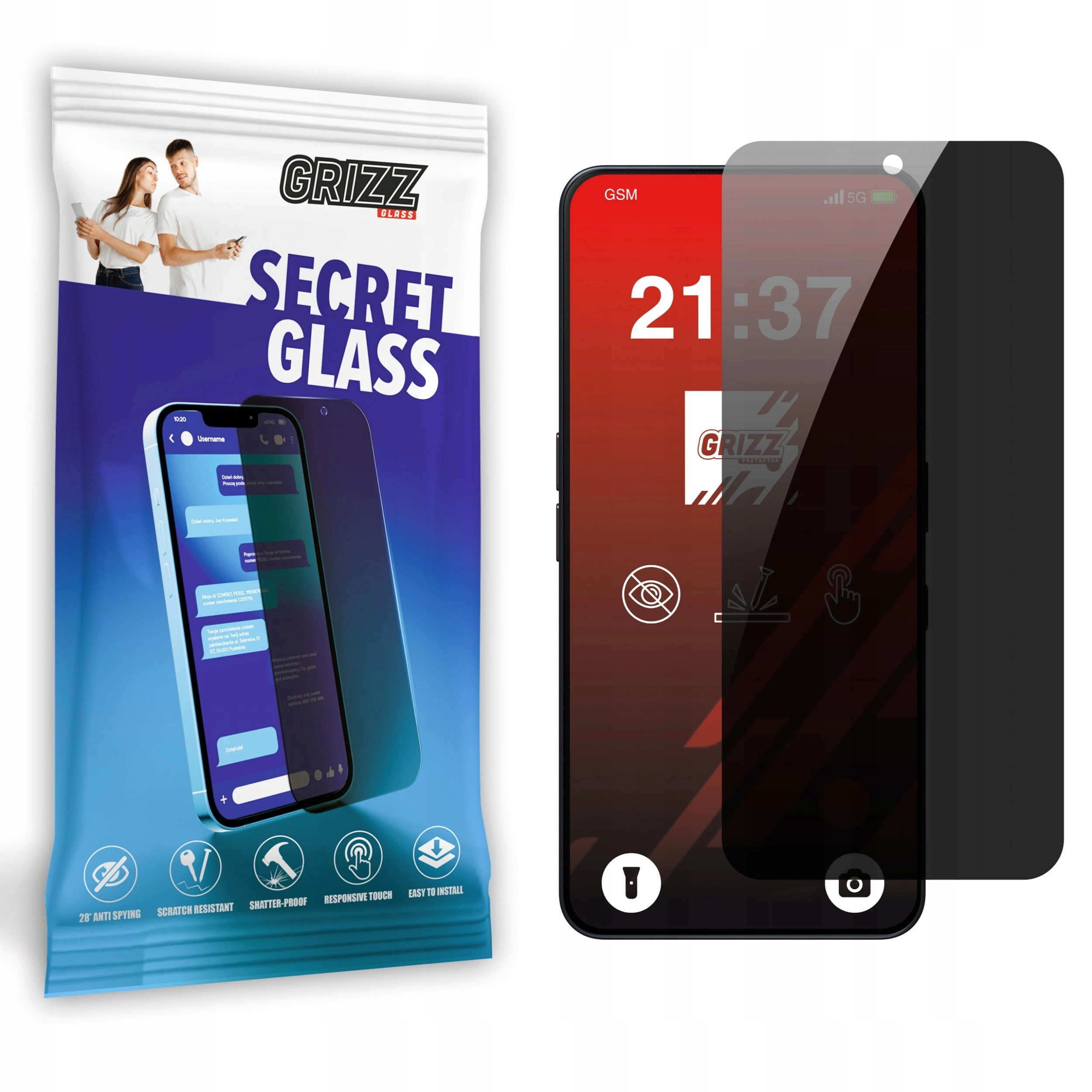 GrizzGlass SecretGlass frosted privacy glass for