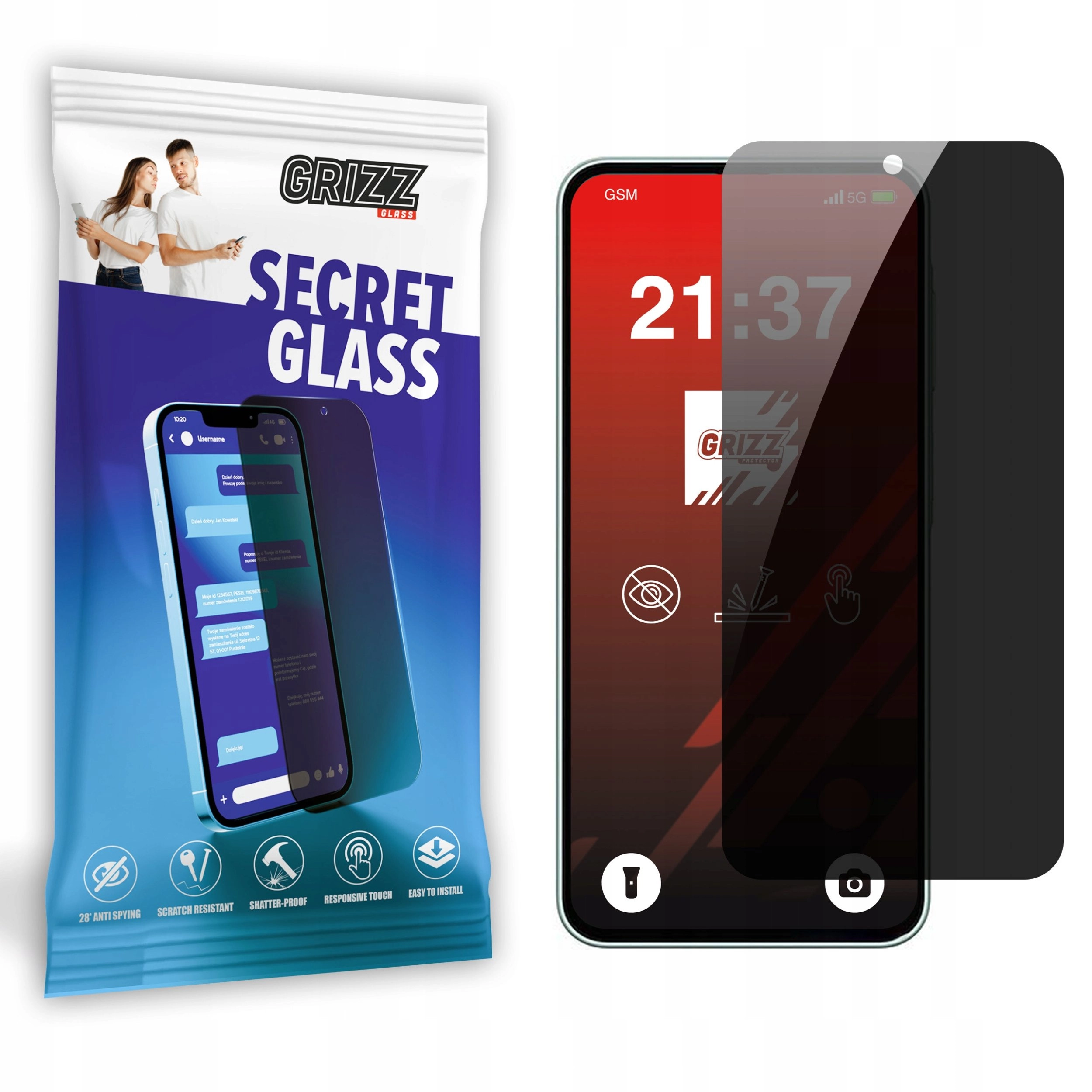 GrizzGlass SecretGlass frosted privacy glass for