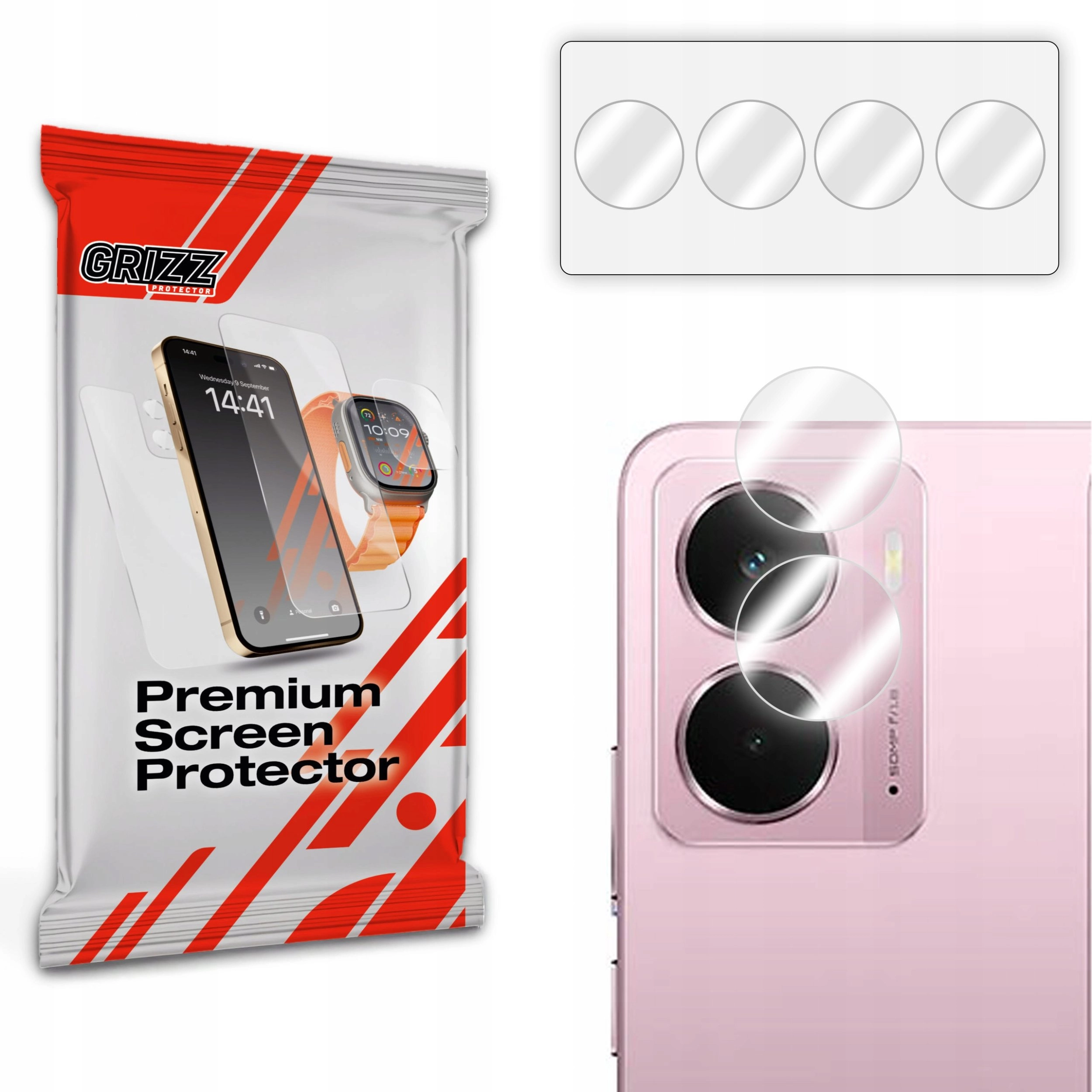 GrizzGlass HybridGlass Camera Glass for Realme