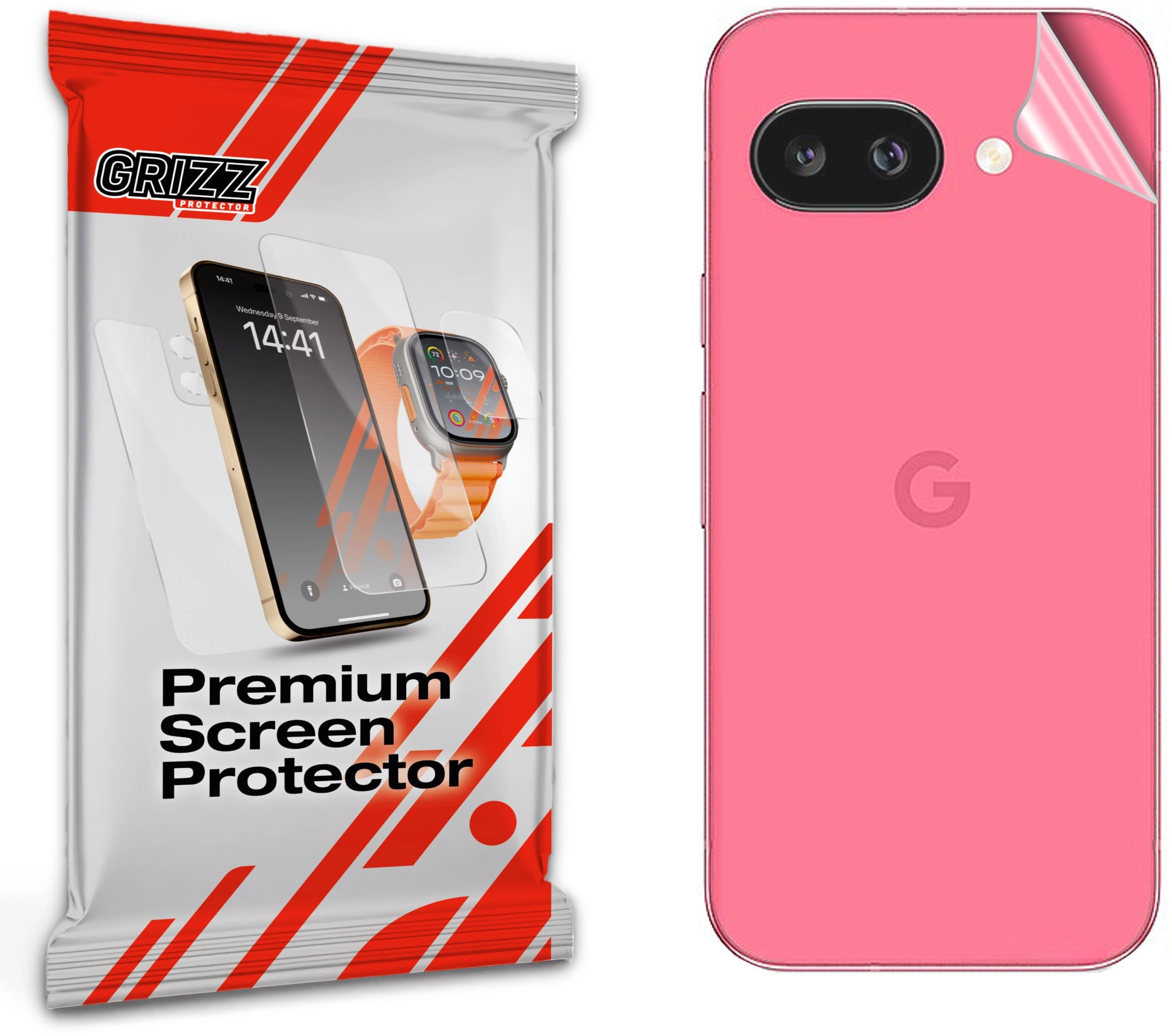 GrizzGlass SatinSkin back foil for Google