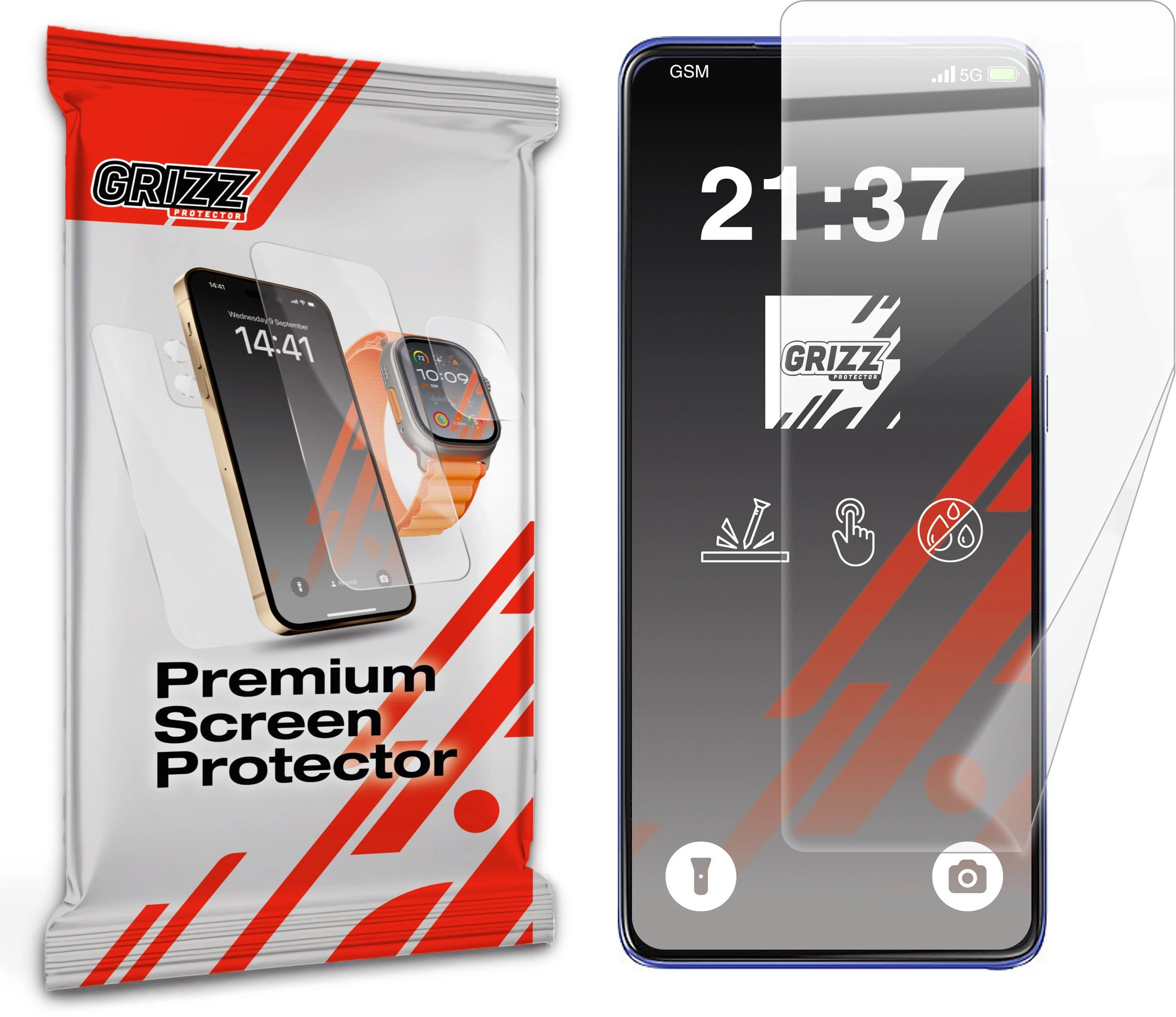 GrizzGlass CeramicFilm ceramic foil for Motorola