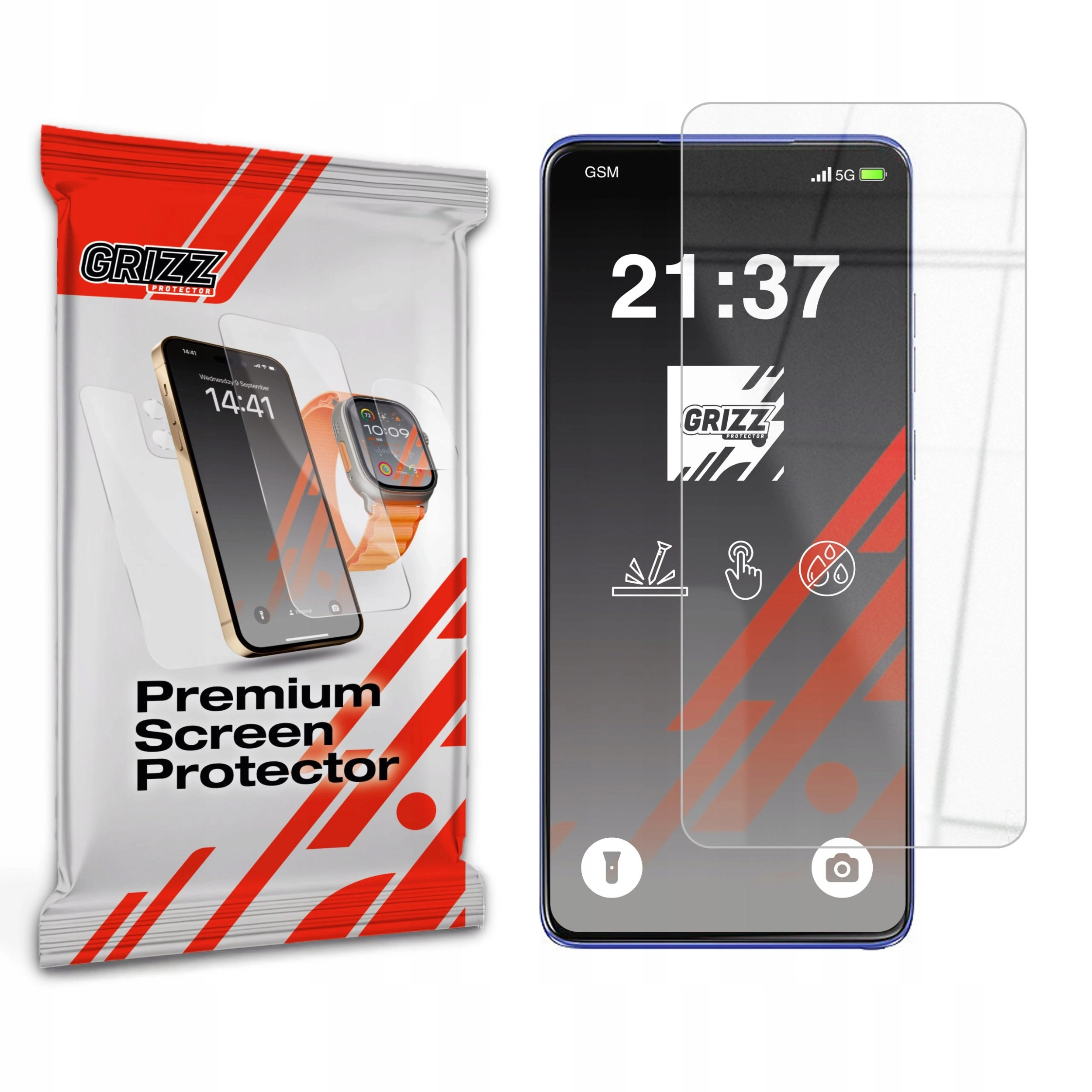 Szkło hybrydowe GrizzGlass HybridGlass do Motorola