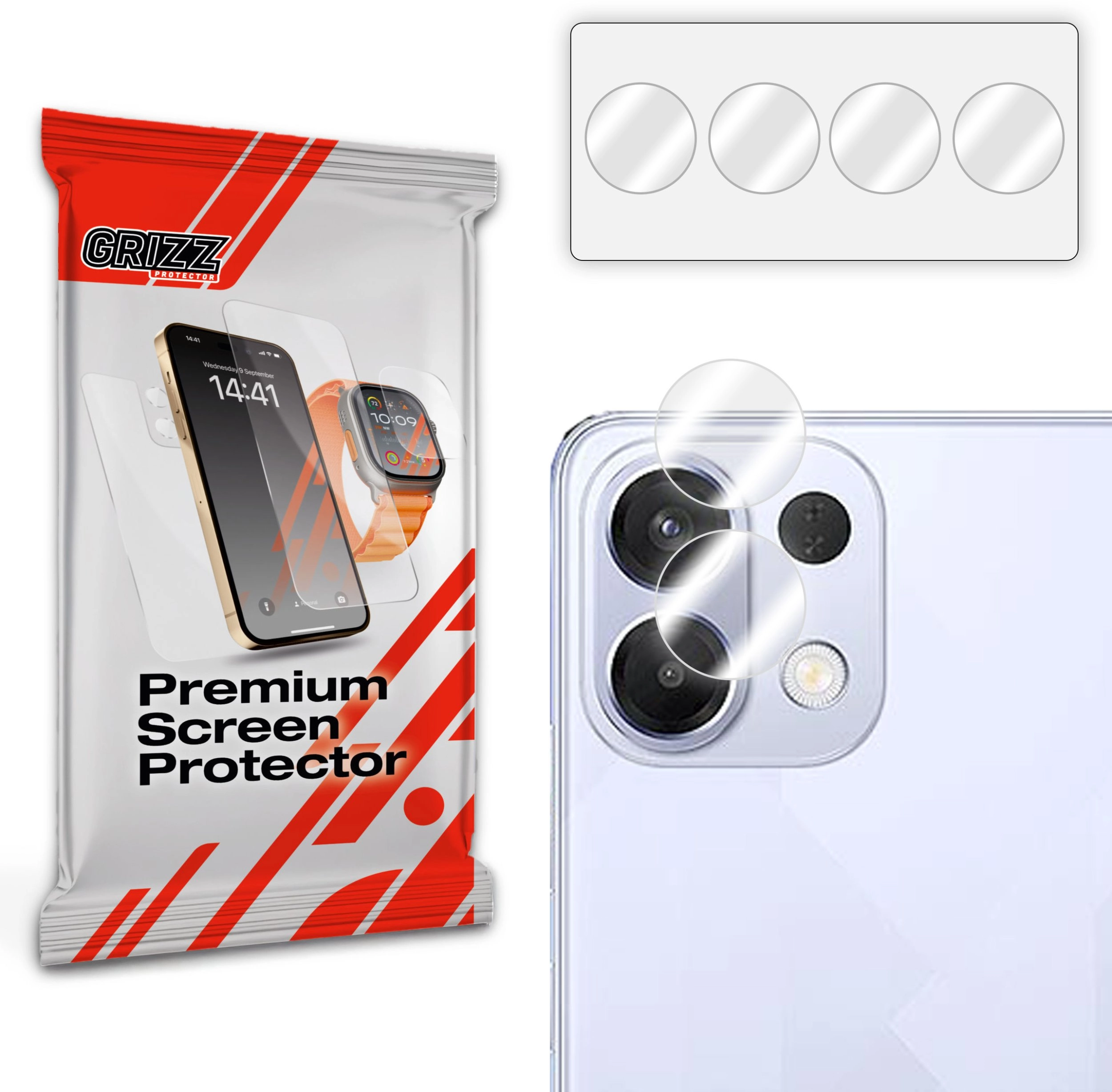 GrizzGlass HybridGlass Camera glass for Oppo