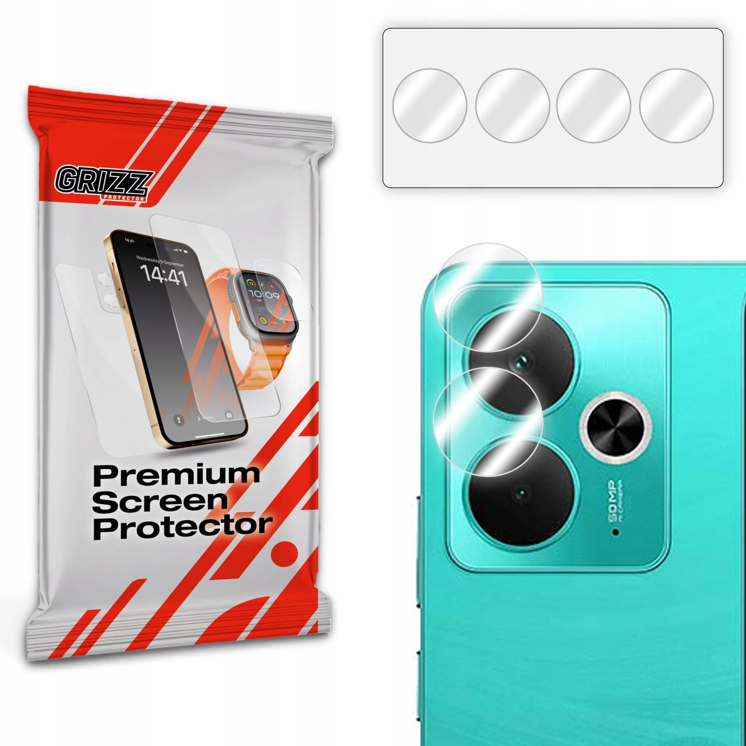 GrizzGlass HybridGlass Camera Glass for Realme