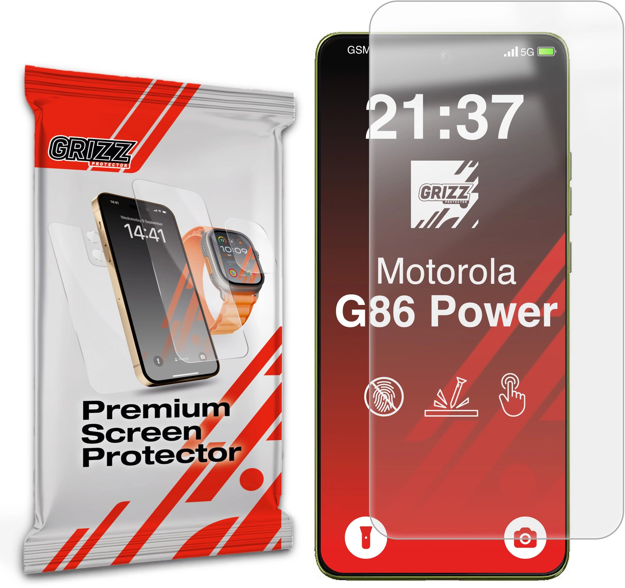 GrizzGlass PaperScreen matte foil for Motorola