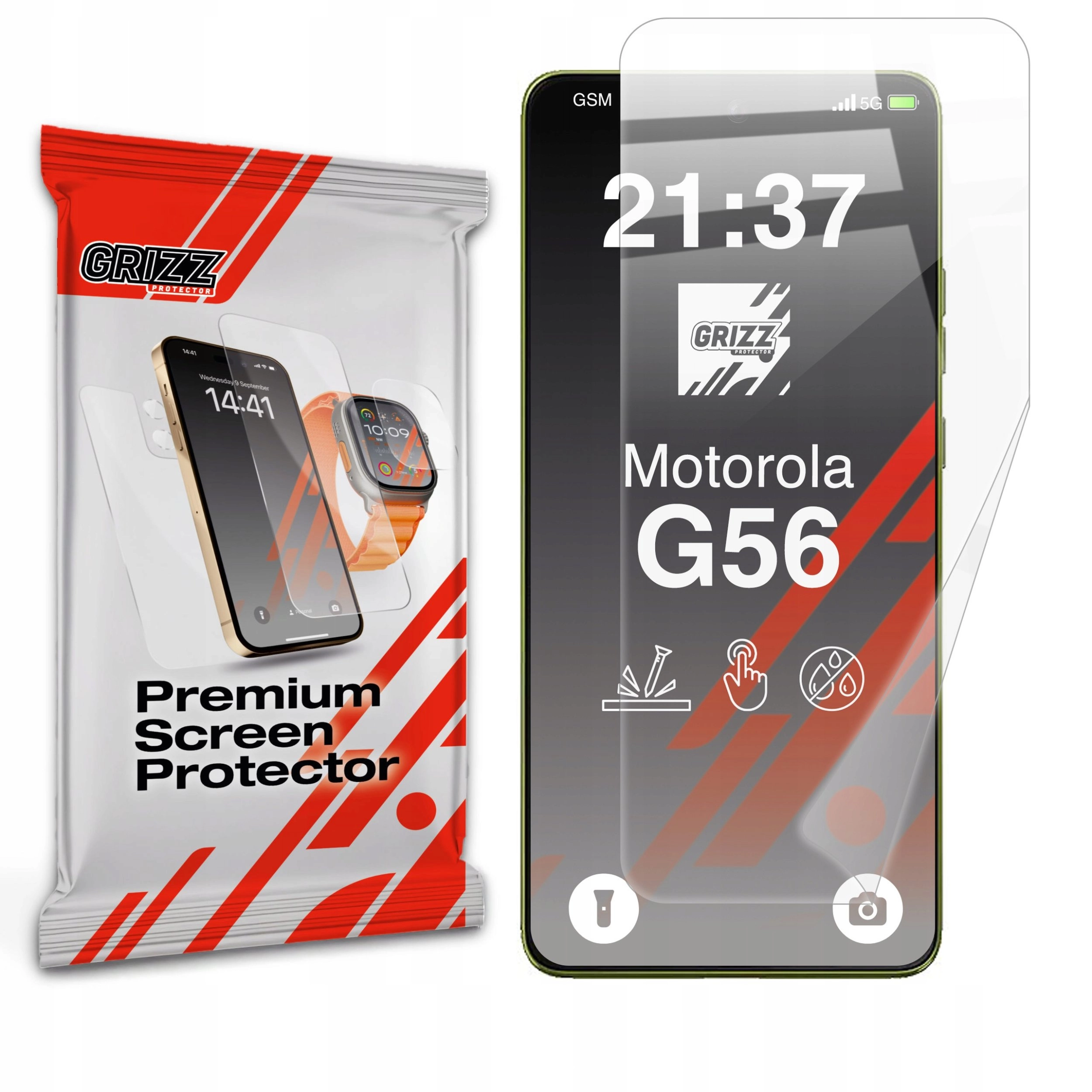 GrizzGlass CeramicFilm ceramic foil for Motorola