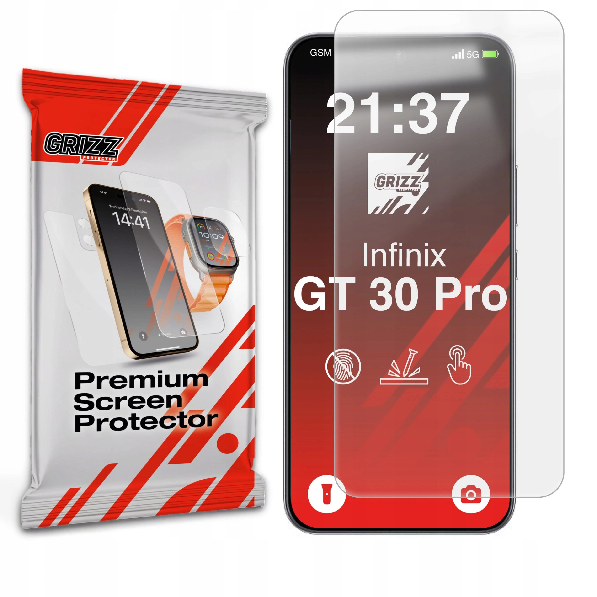GrizzGlass PaperScreen matte foil for Infinix