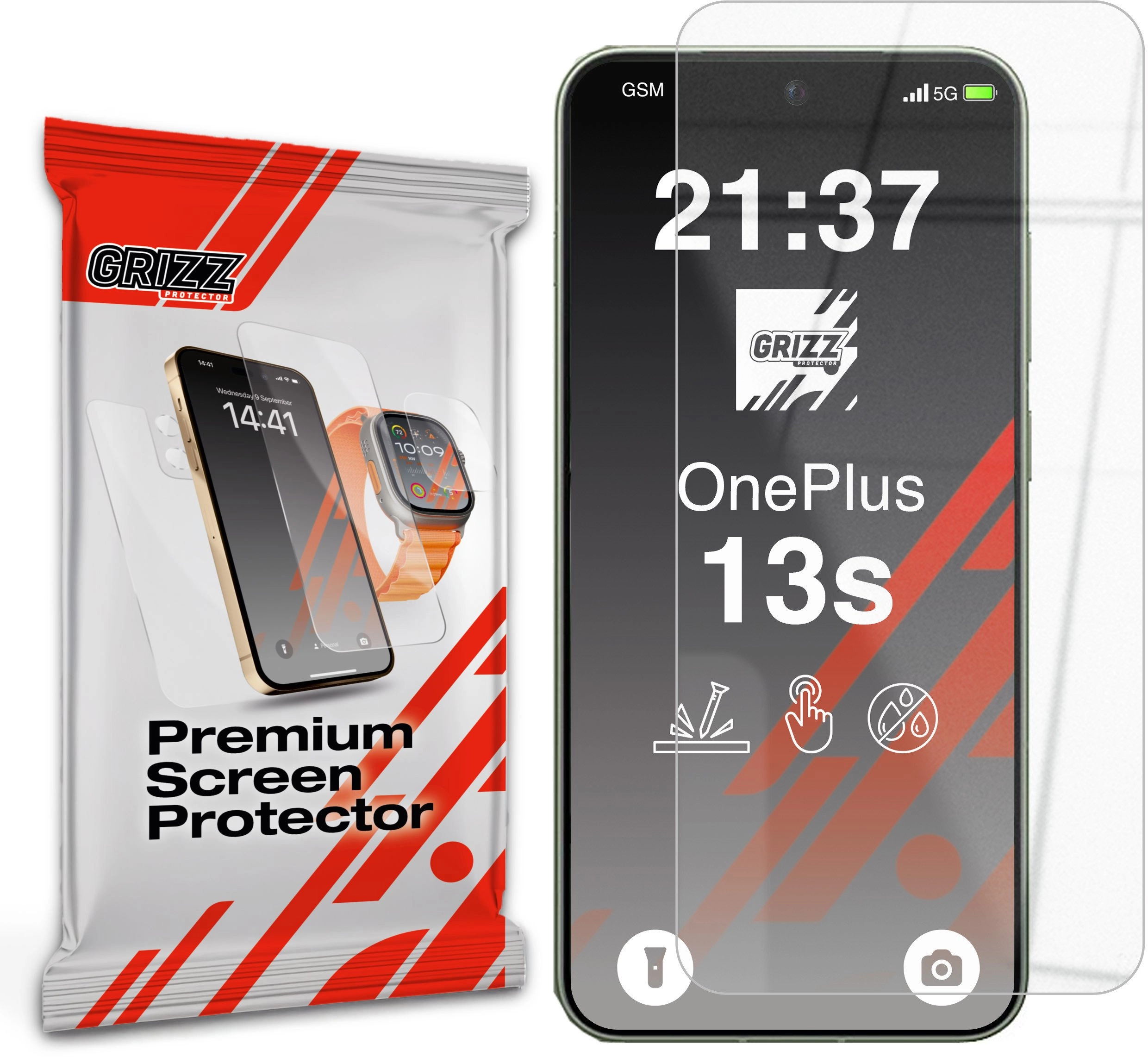 GrizzGlass HybridGlass hybrid glass for OnePlus