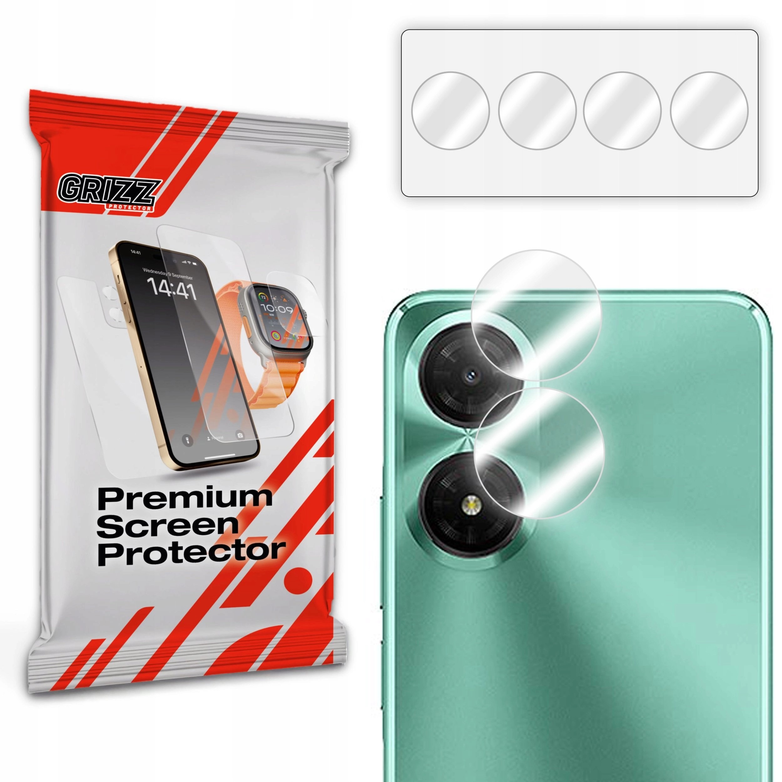 GrizzGlass HybridGlass Camera Glass for Alcatel