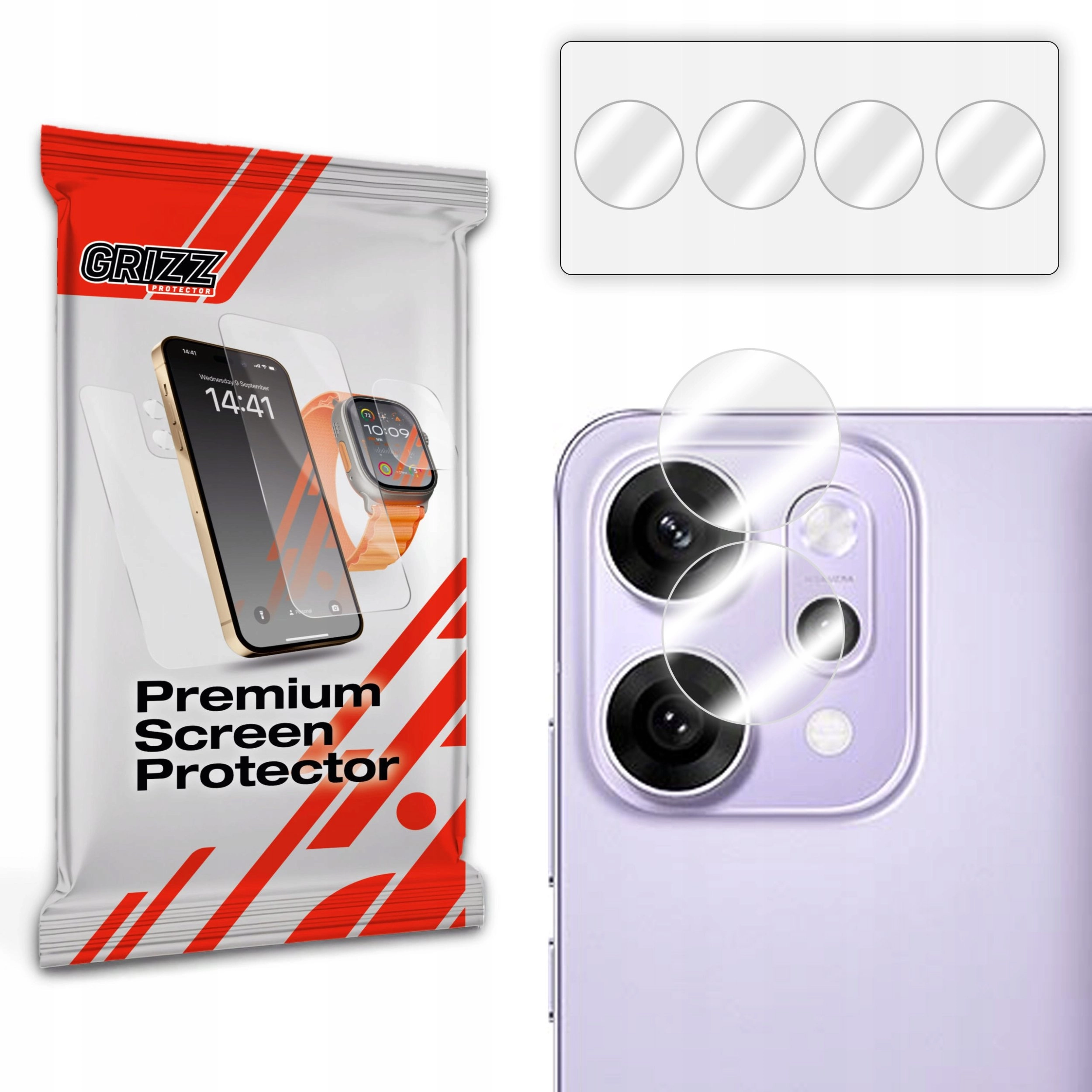 GrizzGlass HybridGlass Camera Glass for Oppo
