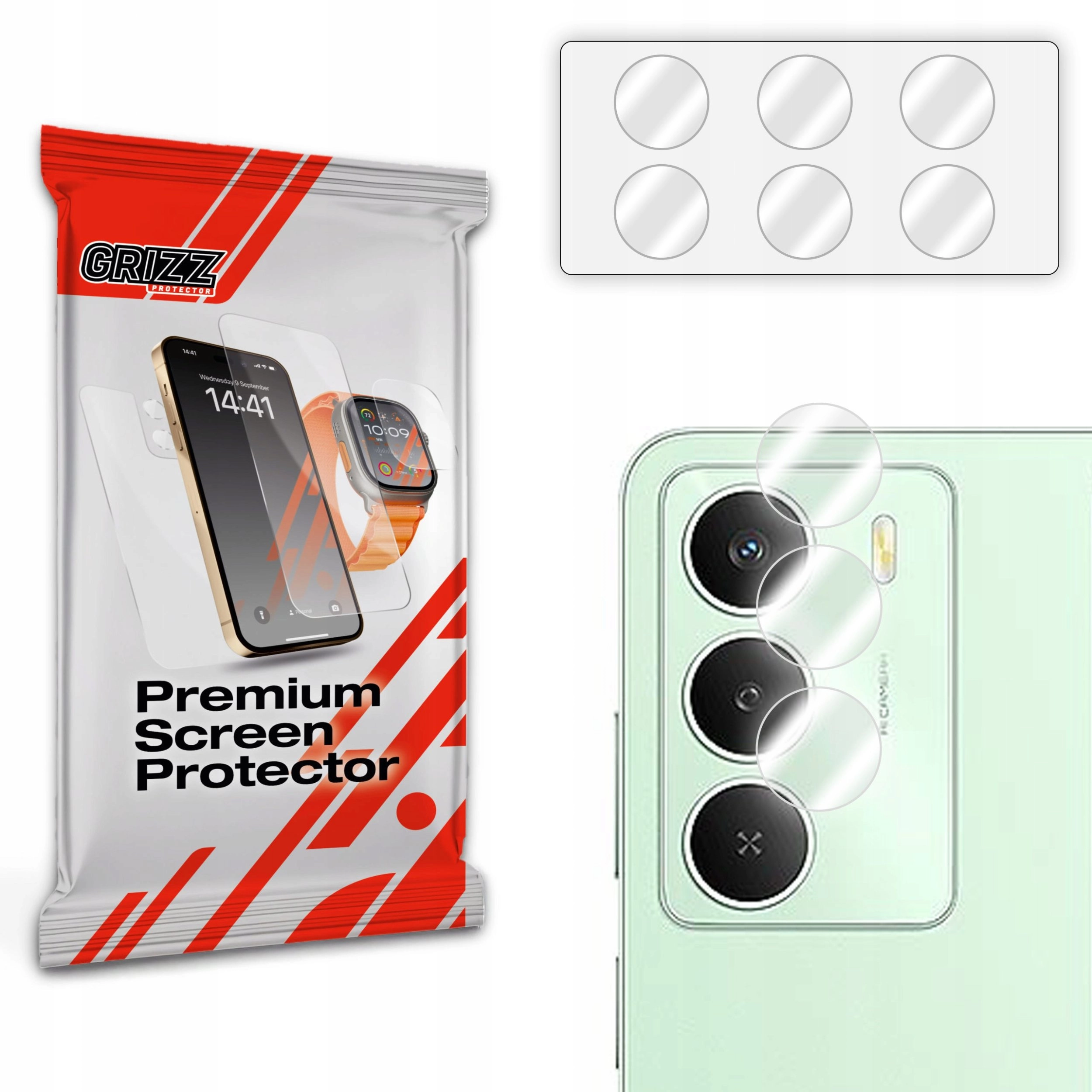 GrizzGlass HybridGlass Camera Glass for Realme