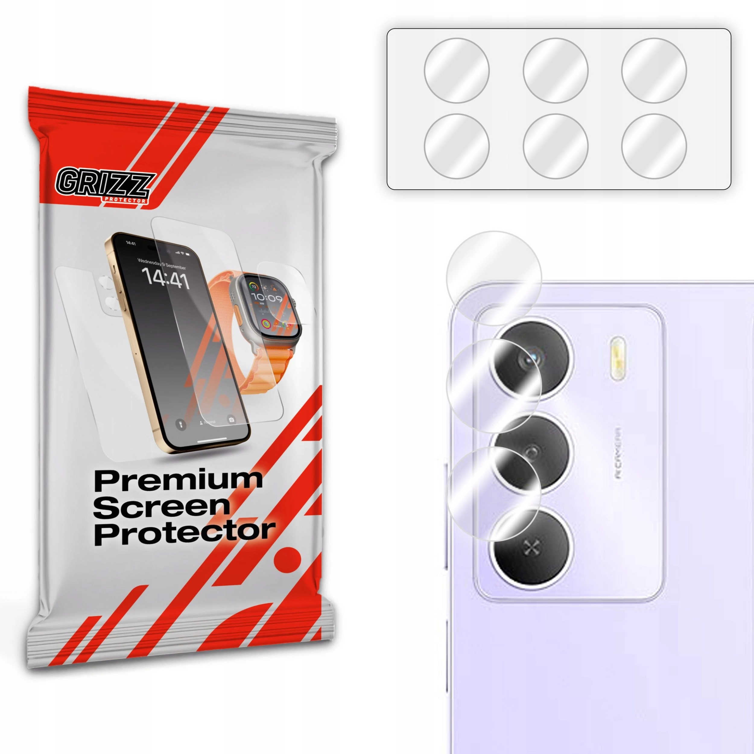 GrizzGlass HybridGlass Camera Glass for Realme