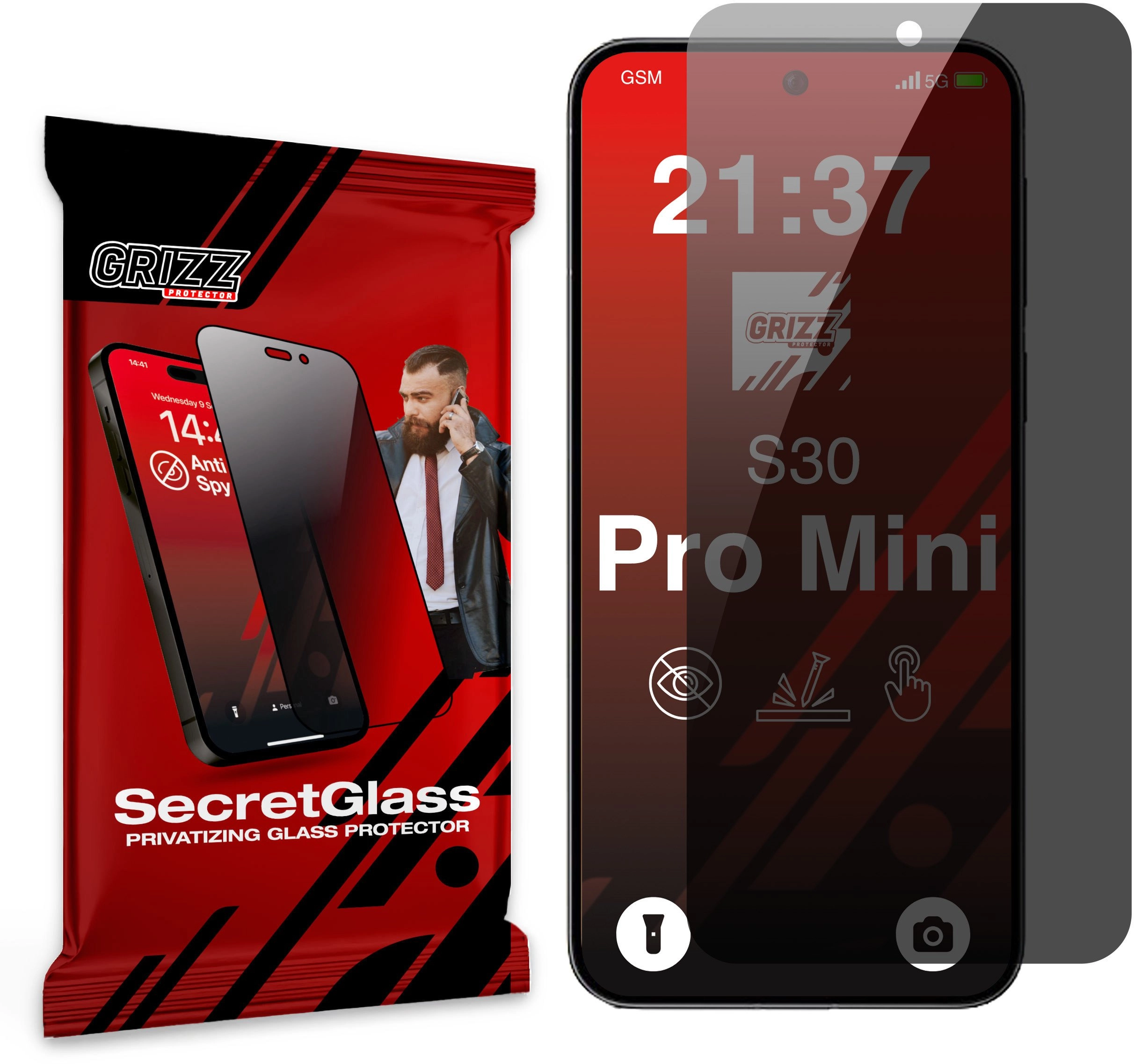 GrizzGlass SecretGlass frosted privacy glass for
