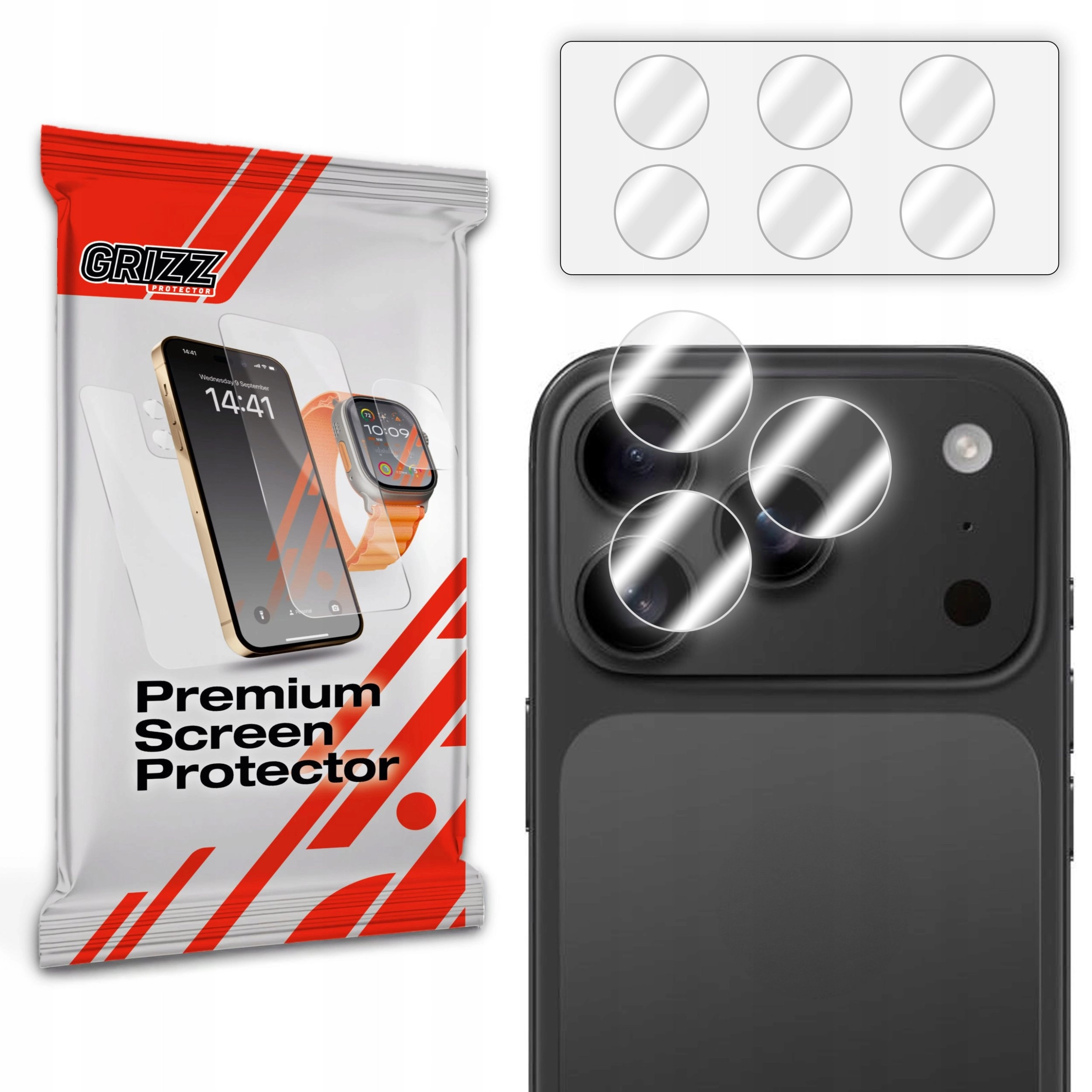 GrizzGlass HybridGlass Camera Glass for Apple