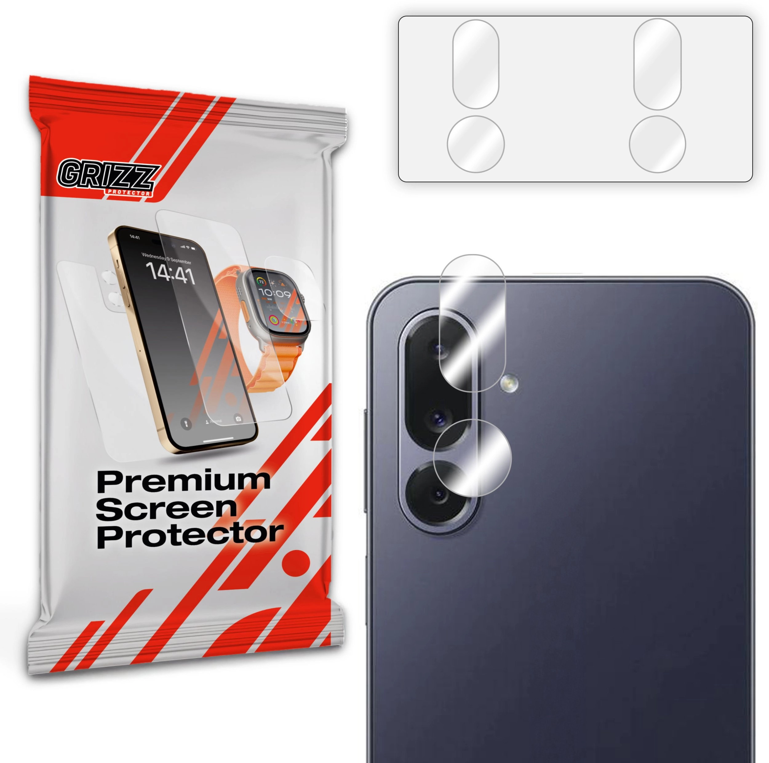 GrizzGlass HybridGlass Camera Glass for Samsung