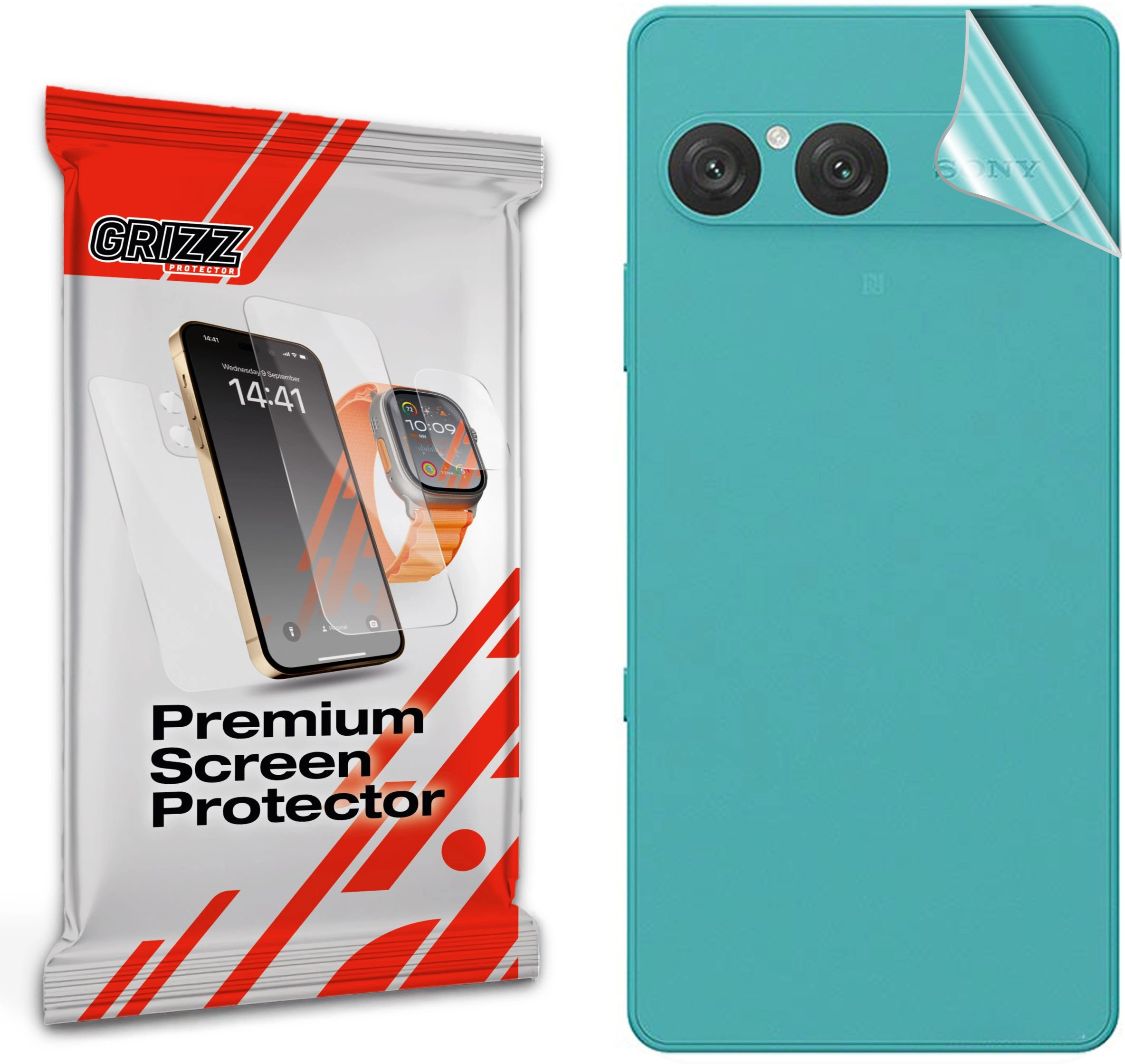 GrizzGlass SatinSkin back foil for Sony