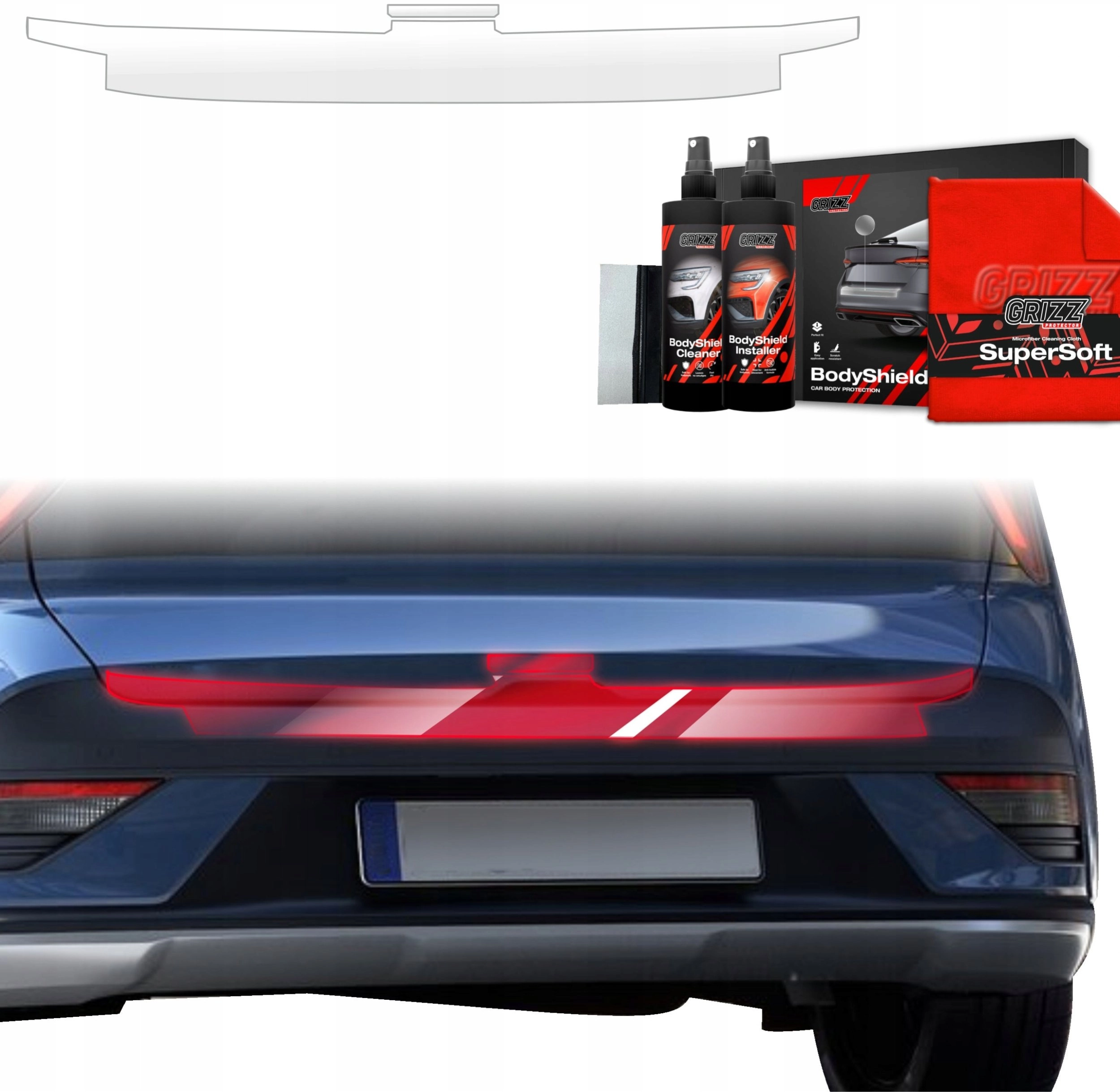 GrizzGlass Protective foil for trunk sill