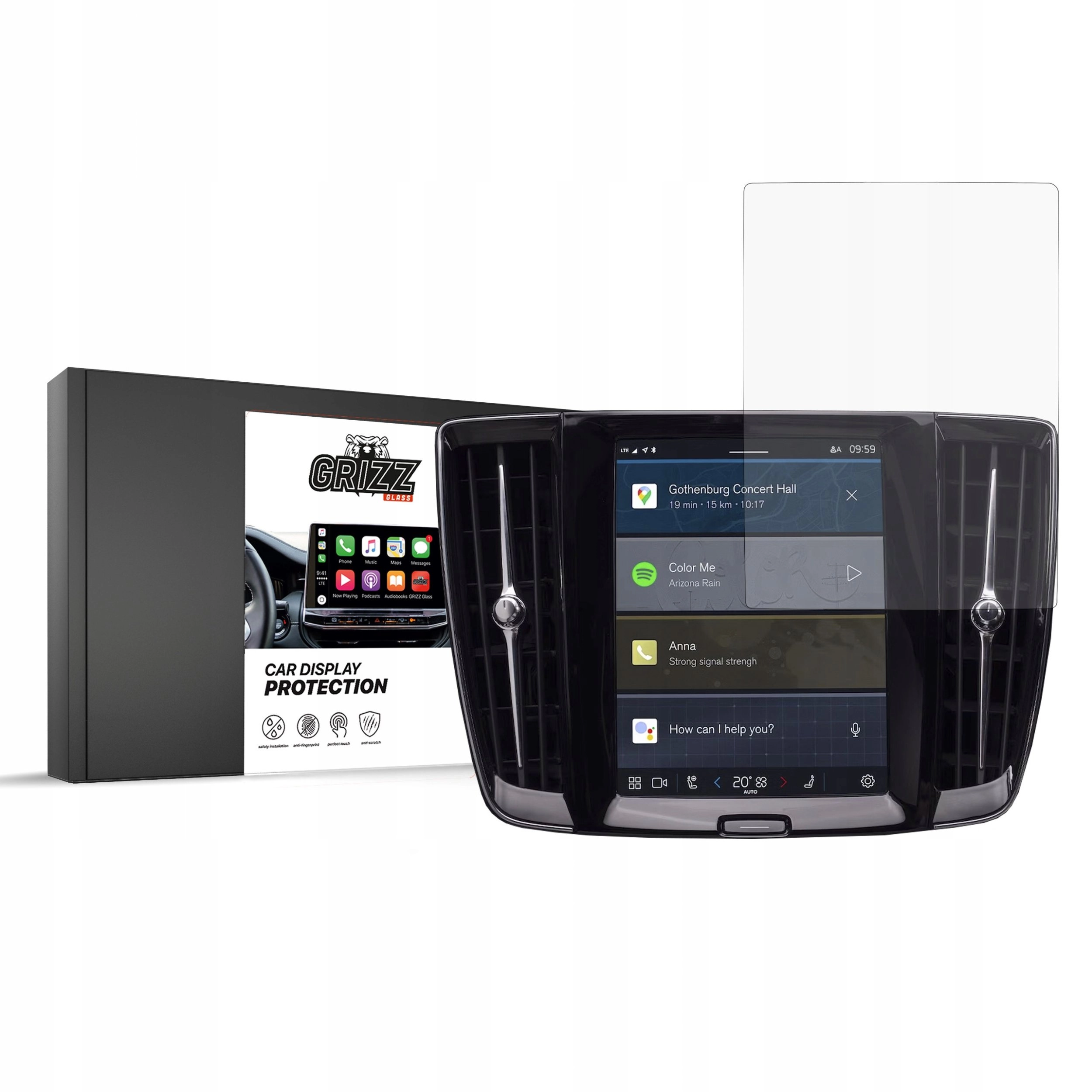Folia matowa GrizzGlass CarDisplay Protection do