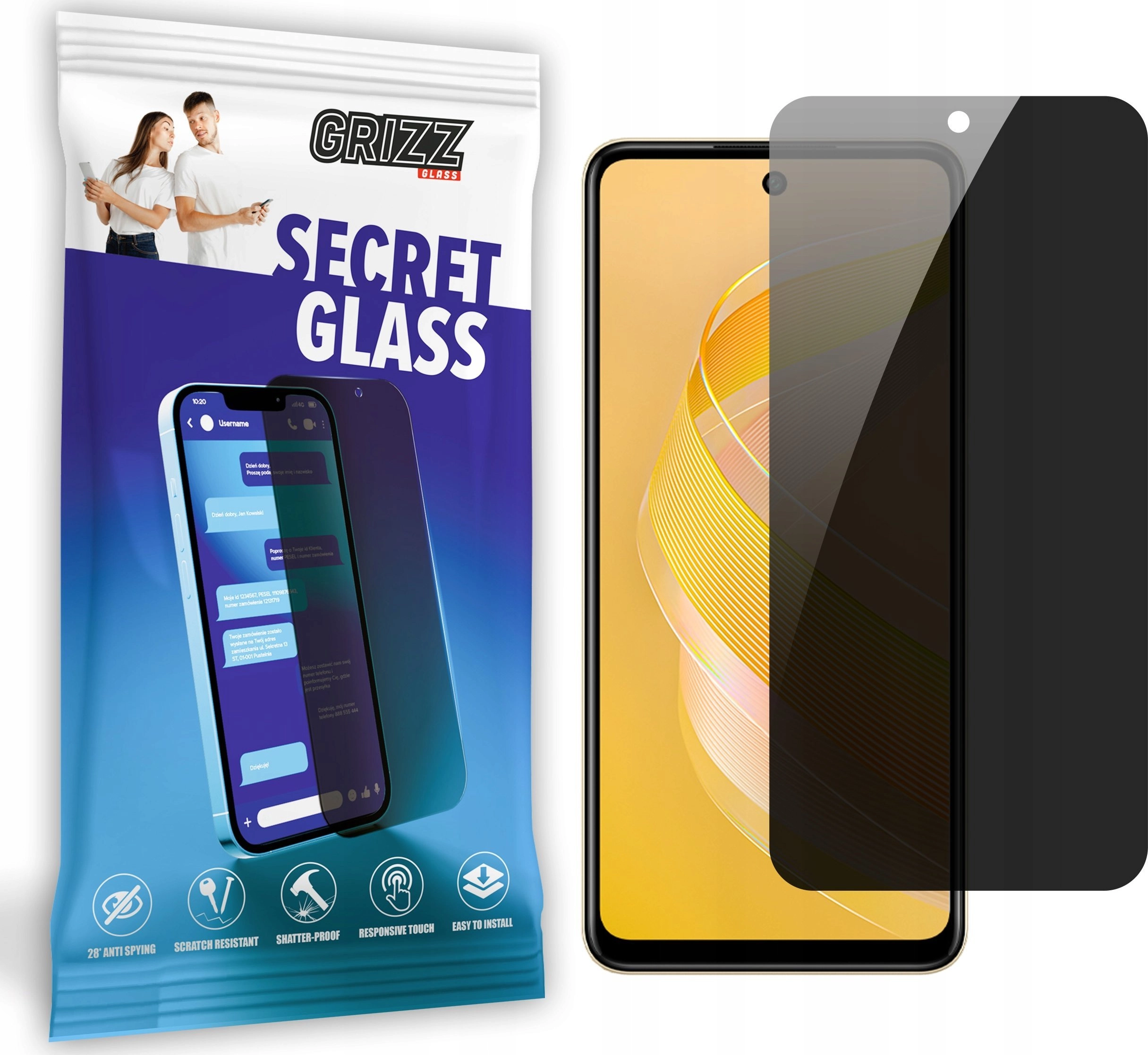 GrizzGlass GrizzGlass SecretGlass Privacy Glass for